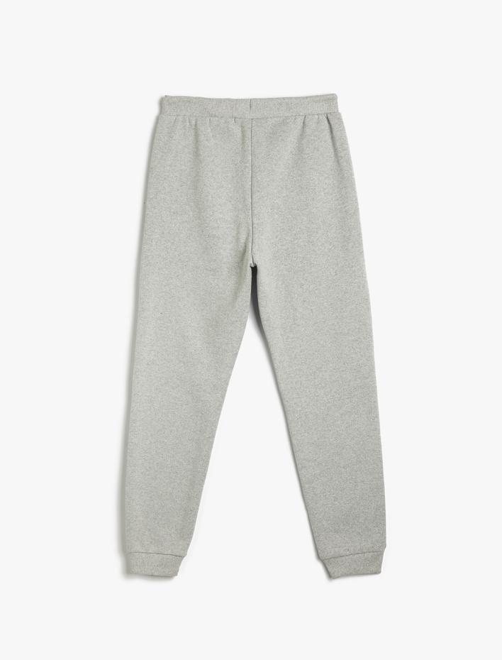 Erkek Çocuk Jogger Eşofman Altı Beli Bağcıklı Paçası Lastikli Şardonlu