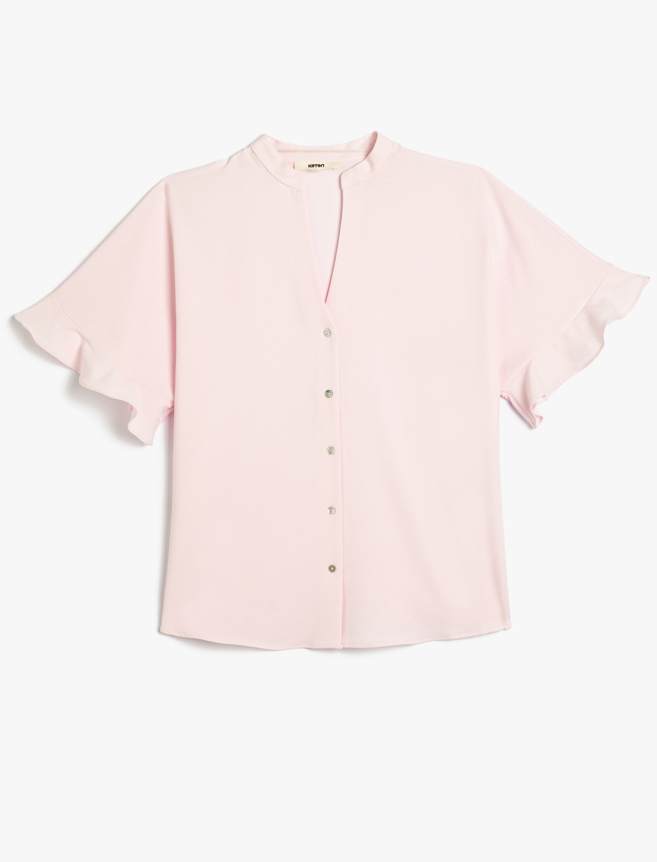   Hakim Yaka Gömlek Kolları Volanlı