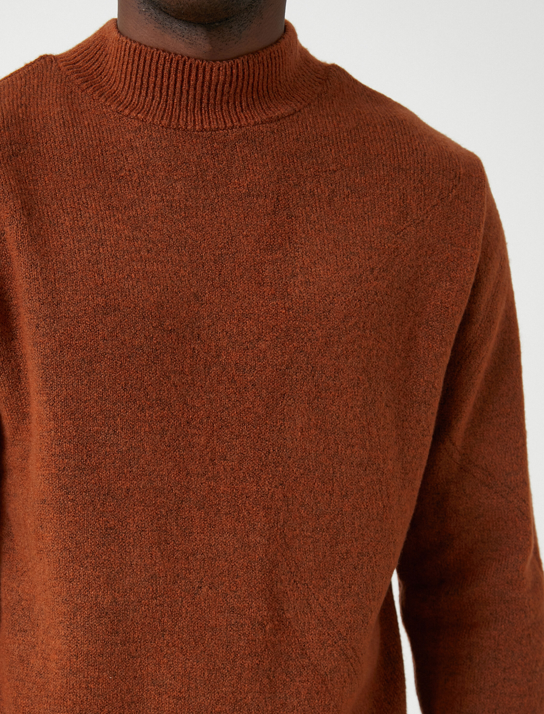   Basic Triko Kazak Yarım Balıkçı Yaka