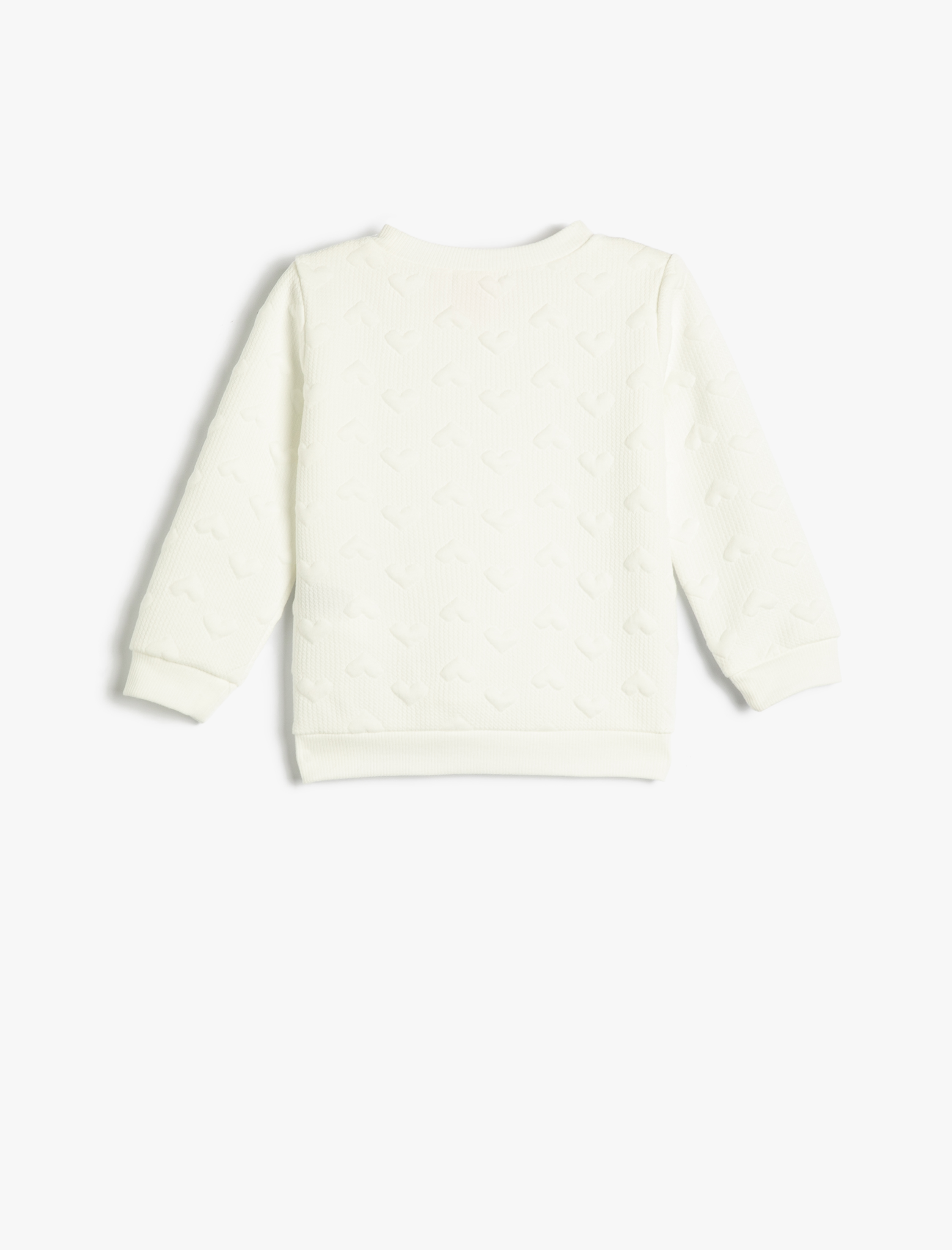  Kız Bebek Sweatshirt Kapitone Bisiklet Yaka Uzun Kollu