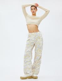 Paraşüt Pantolon Cep Detaylı Beli Lastikli Stoperli