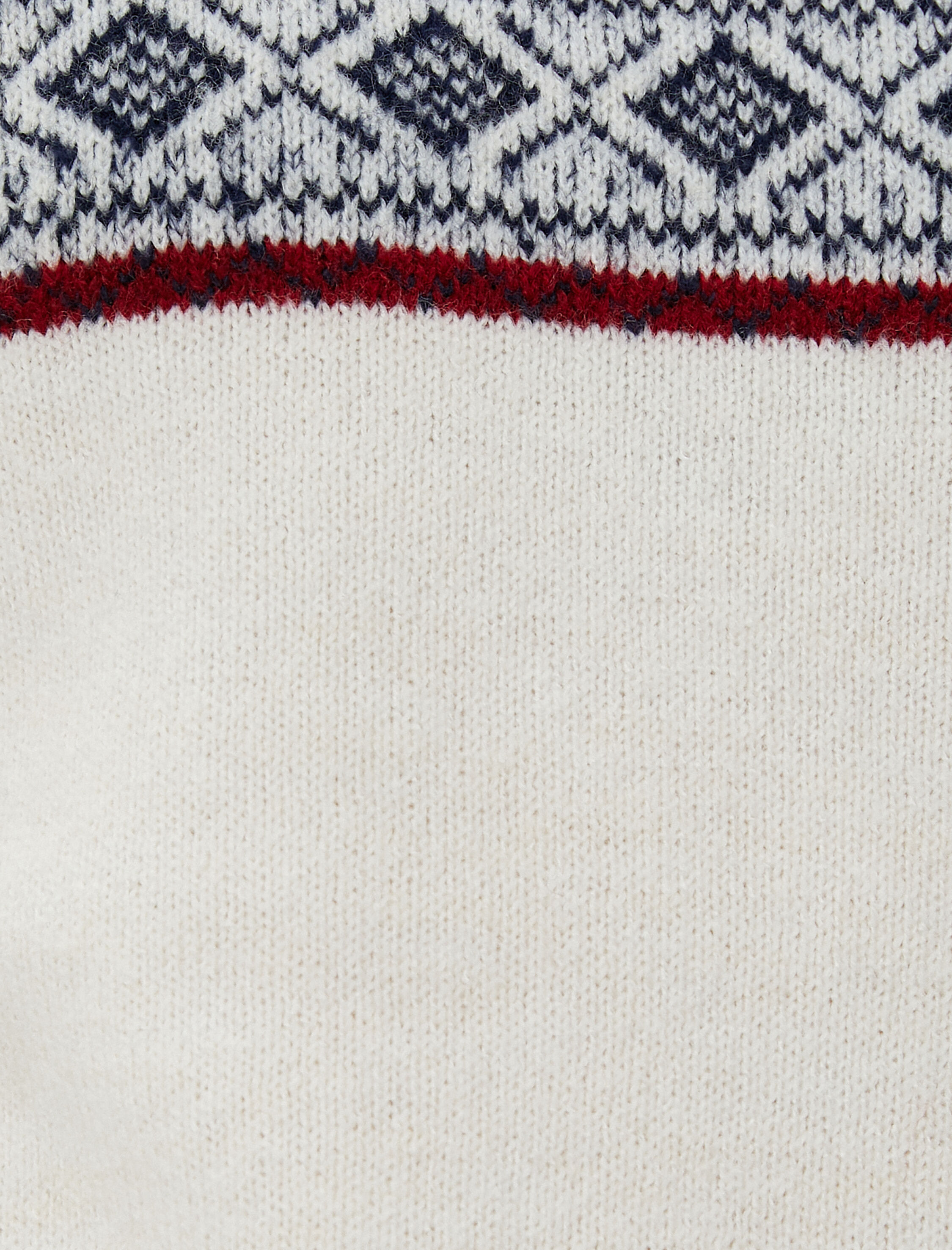   Akrilik Karışımlı Kazak Bisiklet Yaka Etnik Desenli