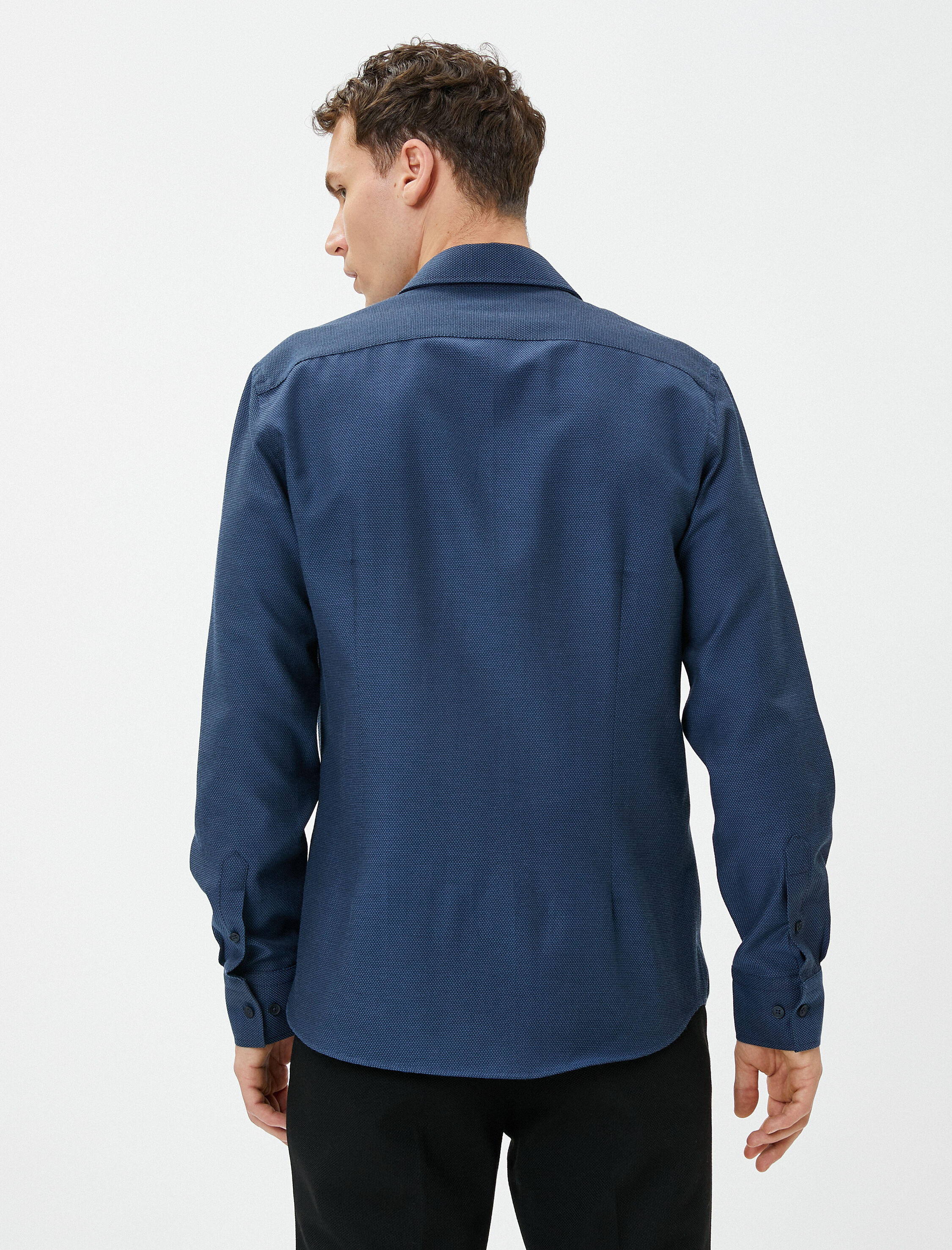   Basic Gömlek Klasik Yaka Uzun Kollu Düğmeli Non Iron