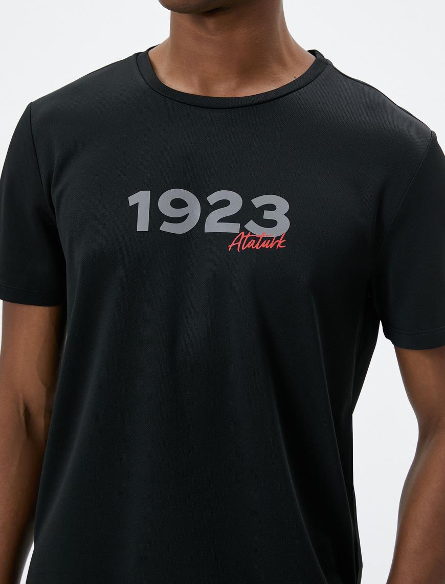   Atatürk Baskılı Spor Tişört 100. Yıla Özel