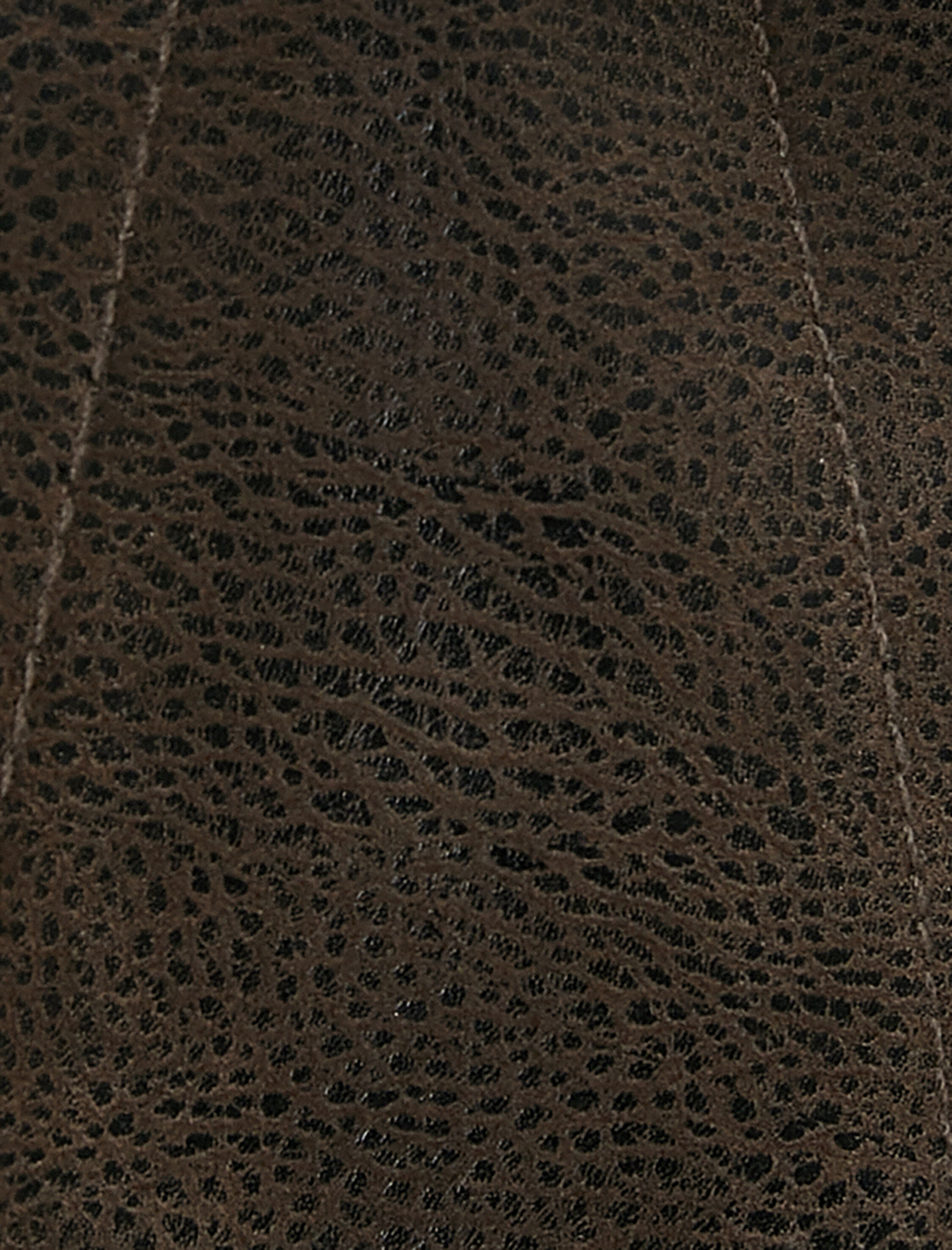   Deri Görünümlü Ceket Peluş Yakalı Cepli Düğmeli