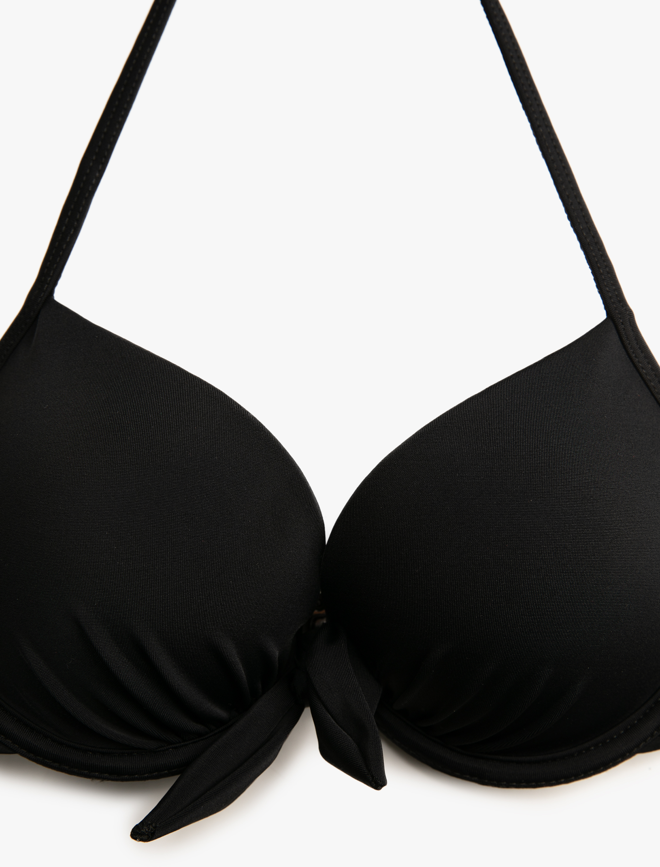   Push Up Bikini Üstü Boyundan Bağlamalı Balenli
