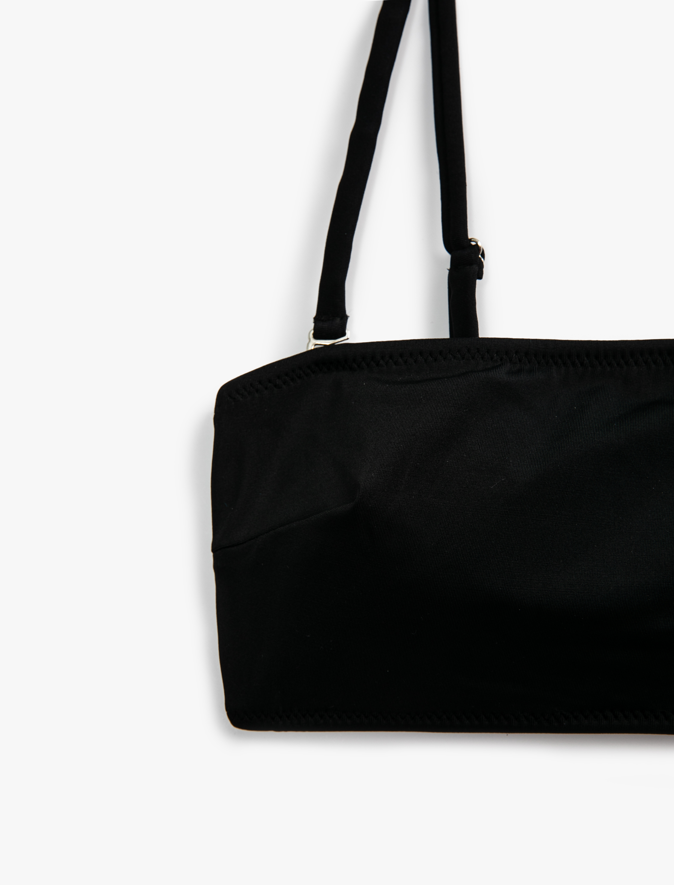   Straplez Bikini Üstü Kaplı Çıkarılabilir İnce Askılı