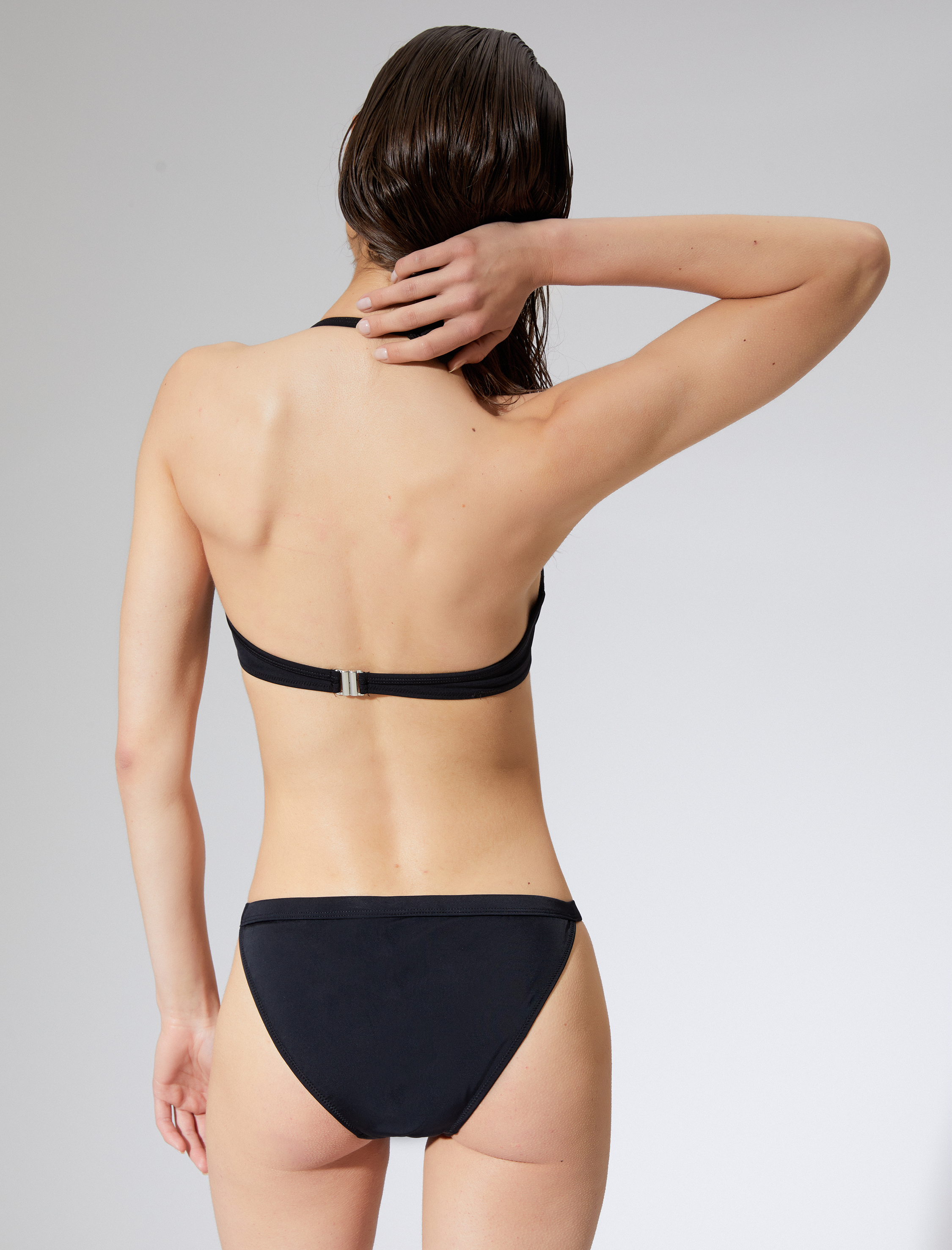   Push Up Bikini Üstü Boyundan Bağlamalı Dolgulu Drapeli