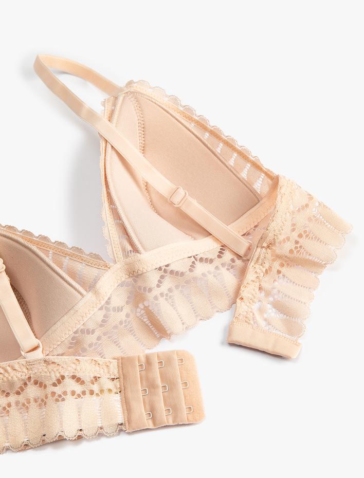  Bralet Sütyen Dantelli Balensiz Dolgusuz Kaplı