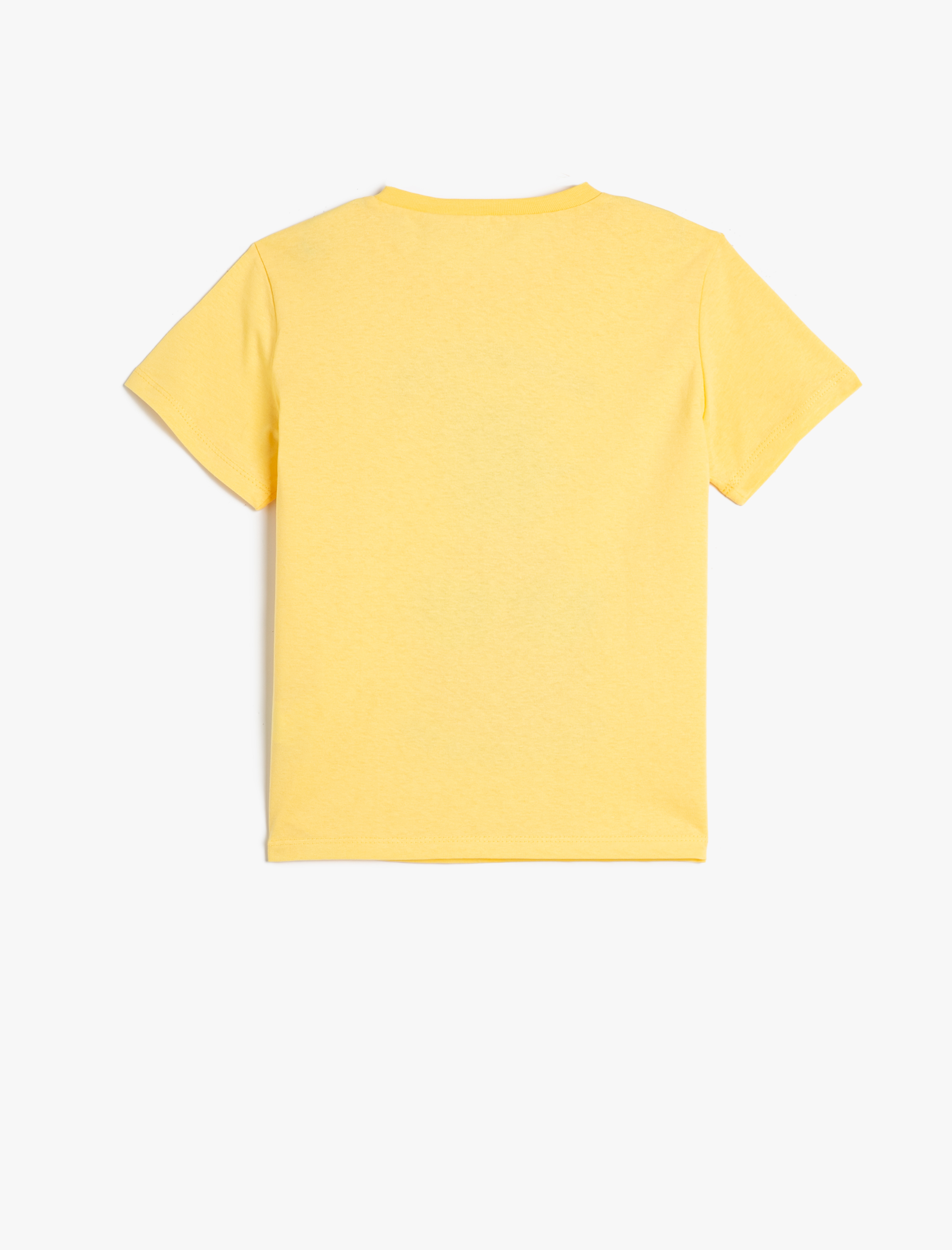  Erkek Çocuk Tişört Bisiklet Yaka Kısa Kollu Ananas Baskılı Pamuklu