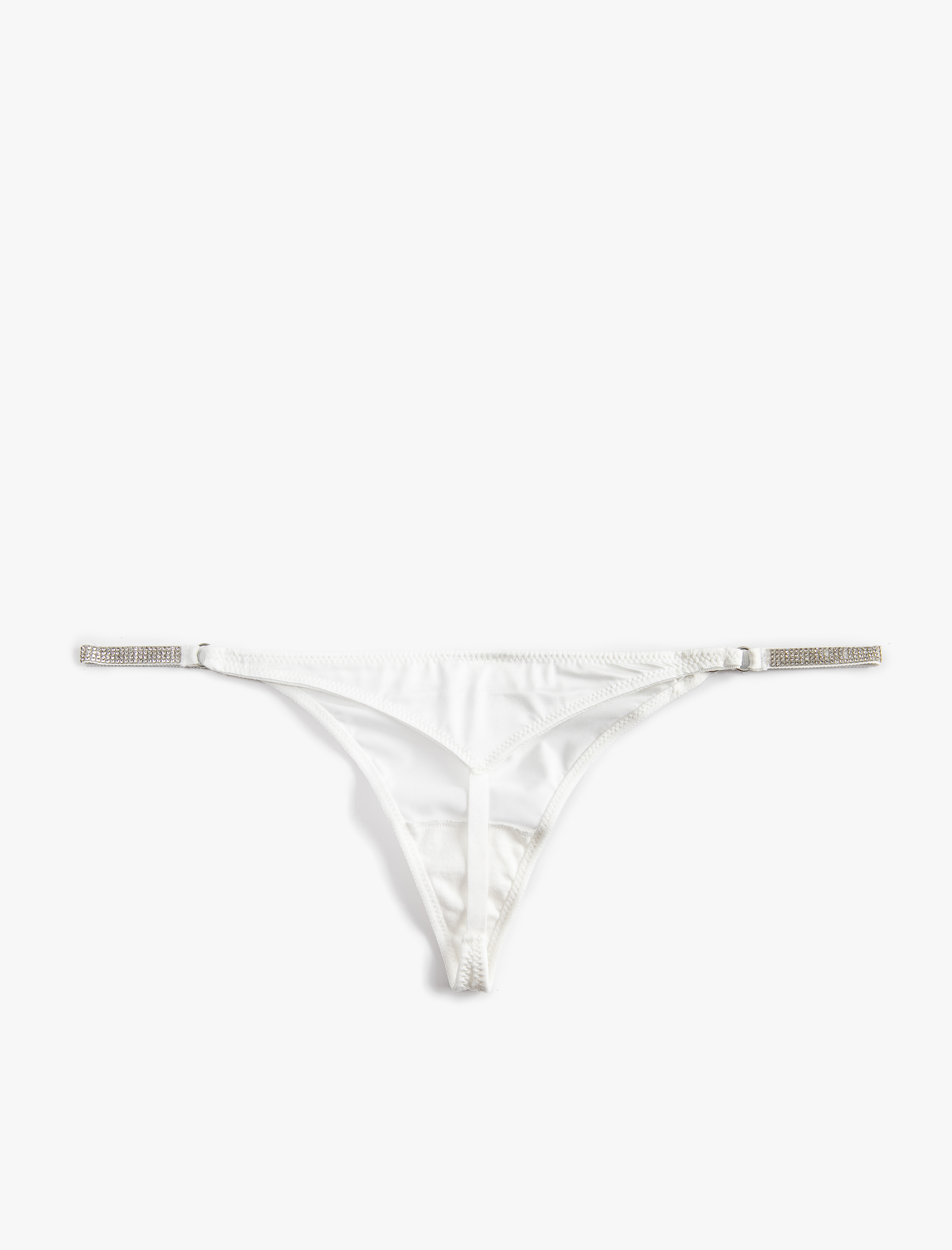 Bridal String Külot Parlak Taş Detaylı