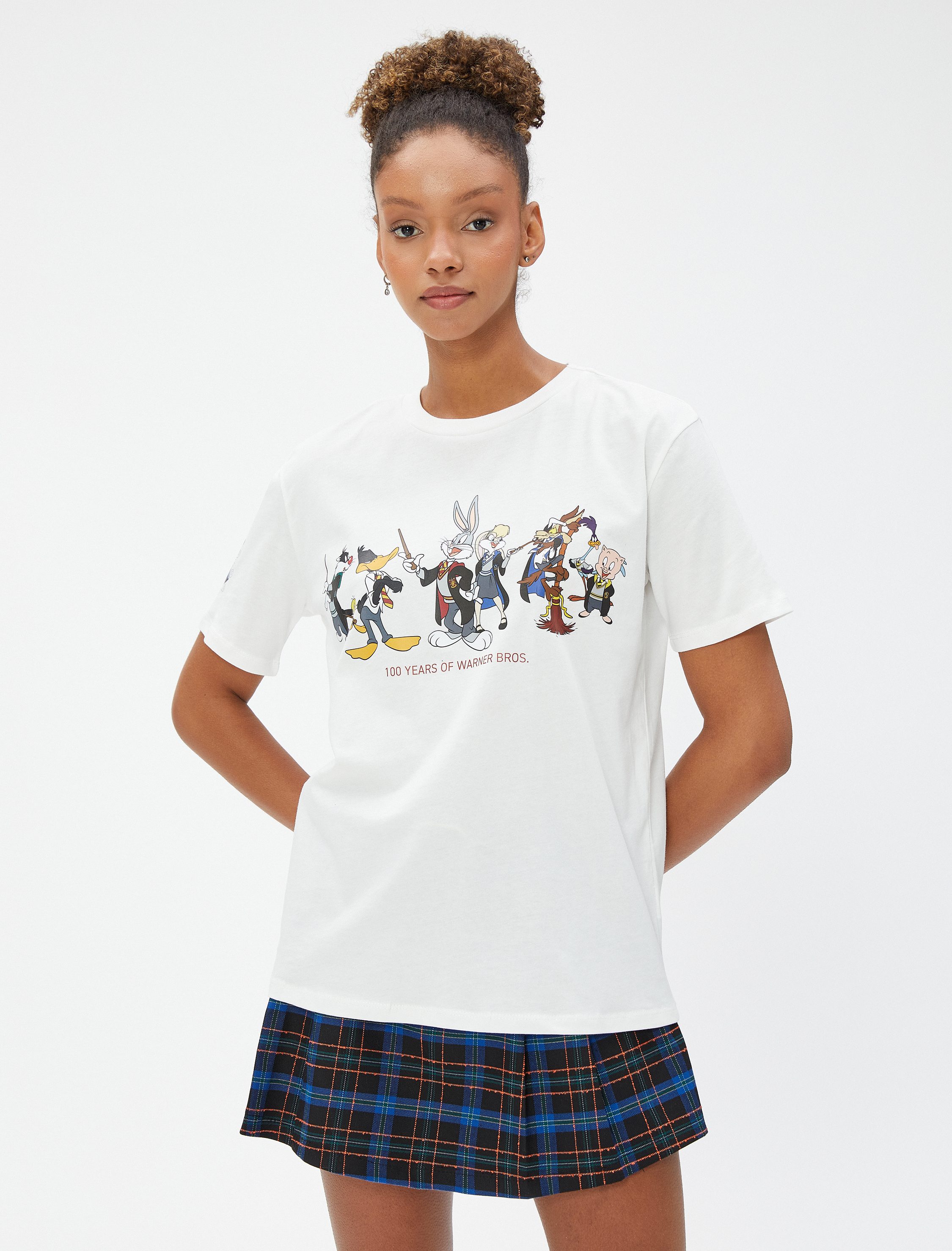   Looney Tunes Tişört Lisanslı Baskılı Bisiklet Yaka