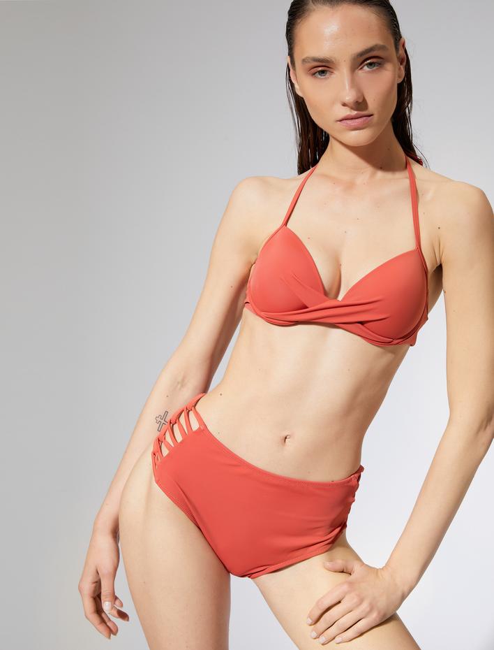  Yüksek Bel Bikini Altı Pencere Detaylı İpli