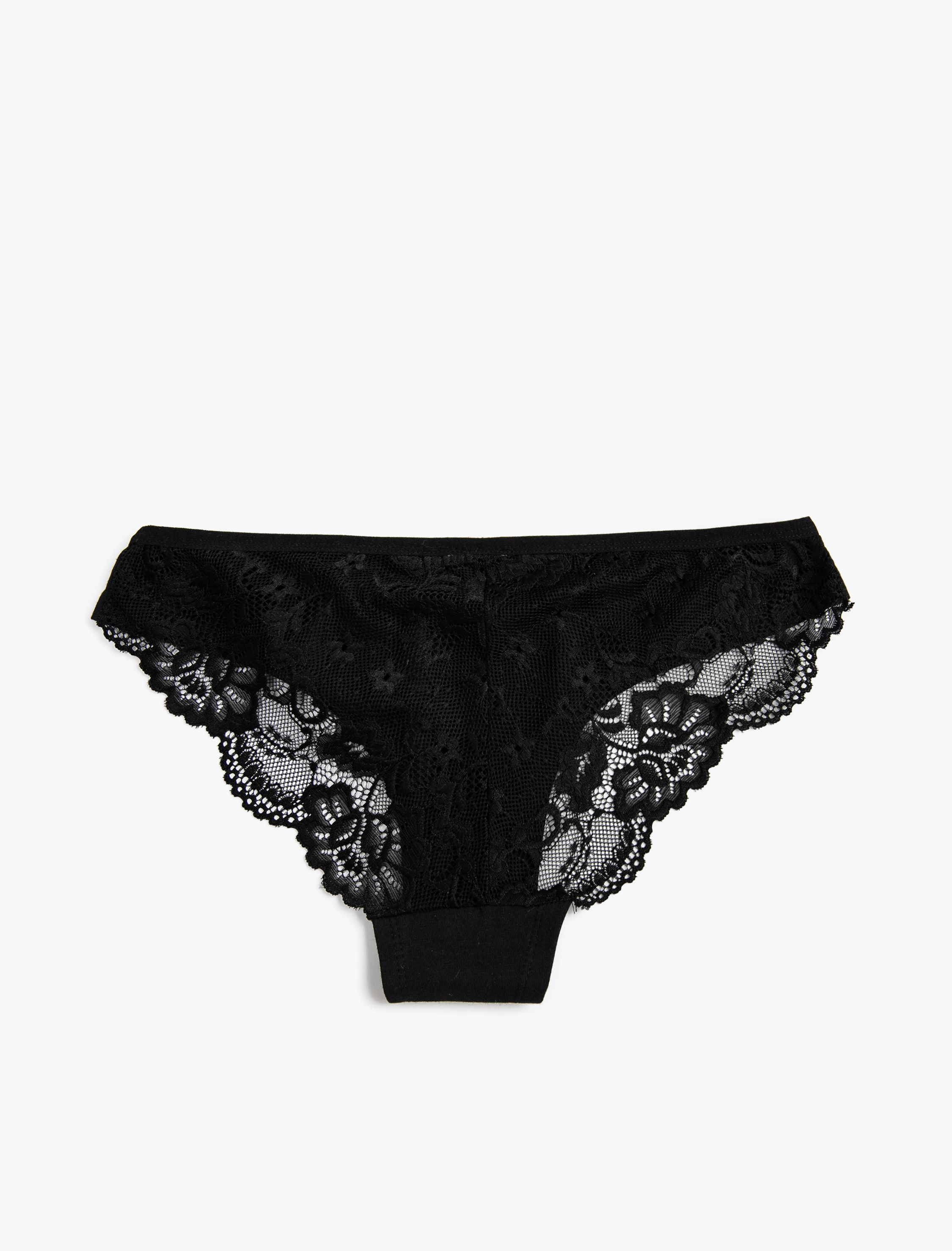   Pamuklu Külot Brazilian Baskılı Arkası Dantelli