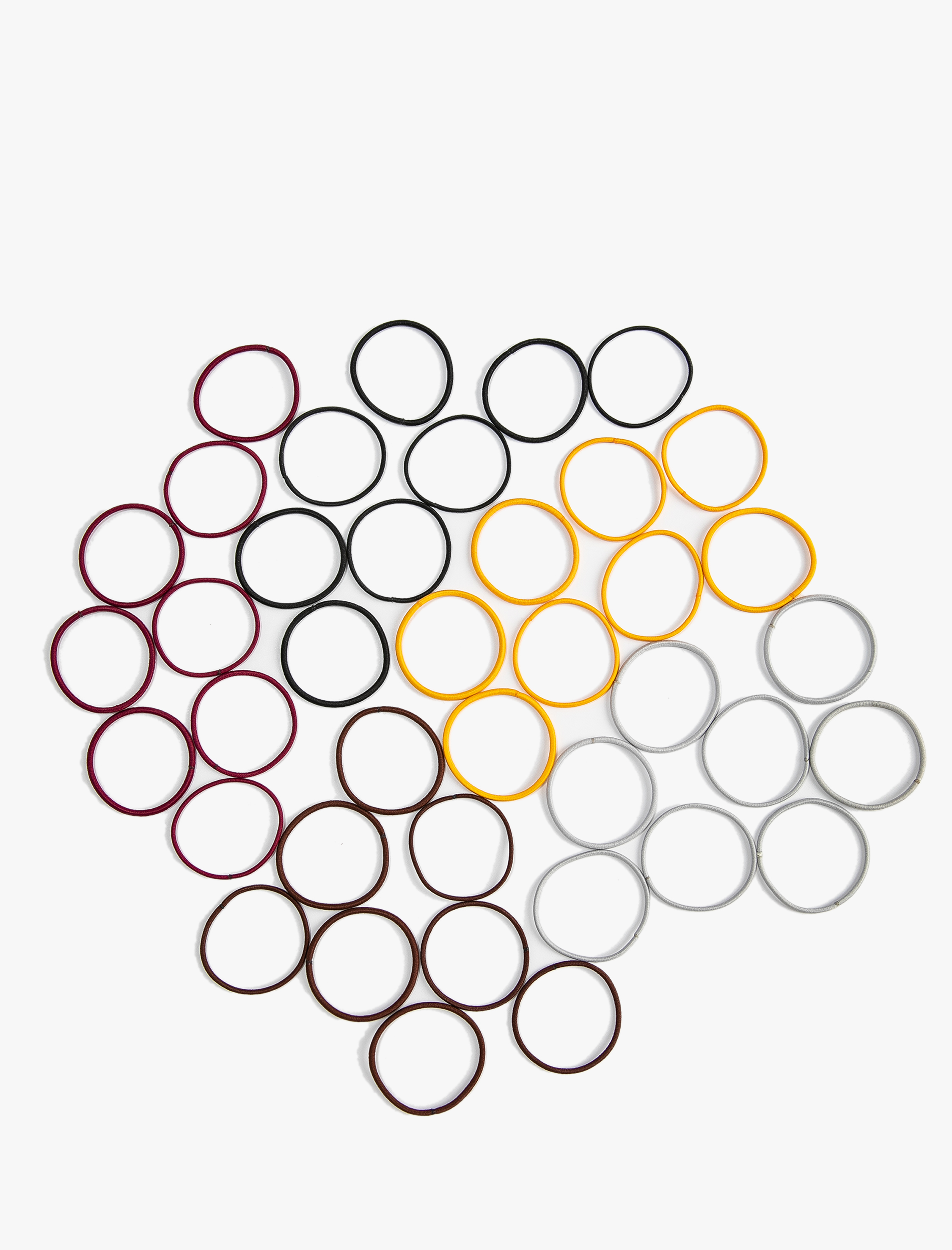  Kadın Lastikli Saç Tokası Çok Renkli 6'lı