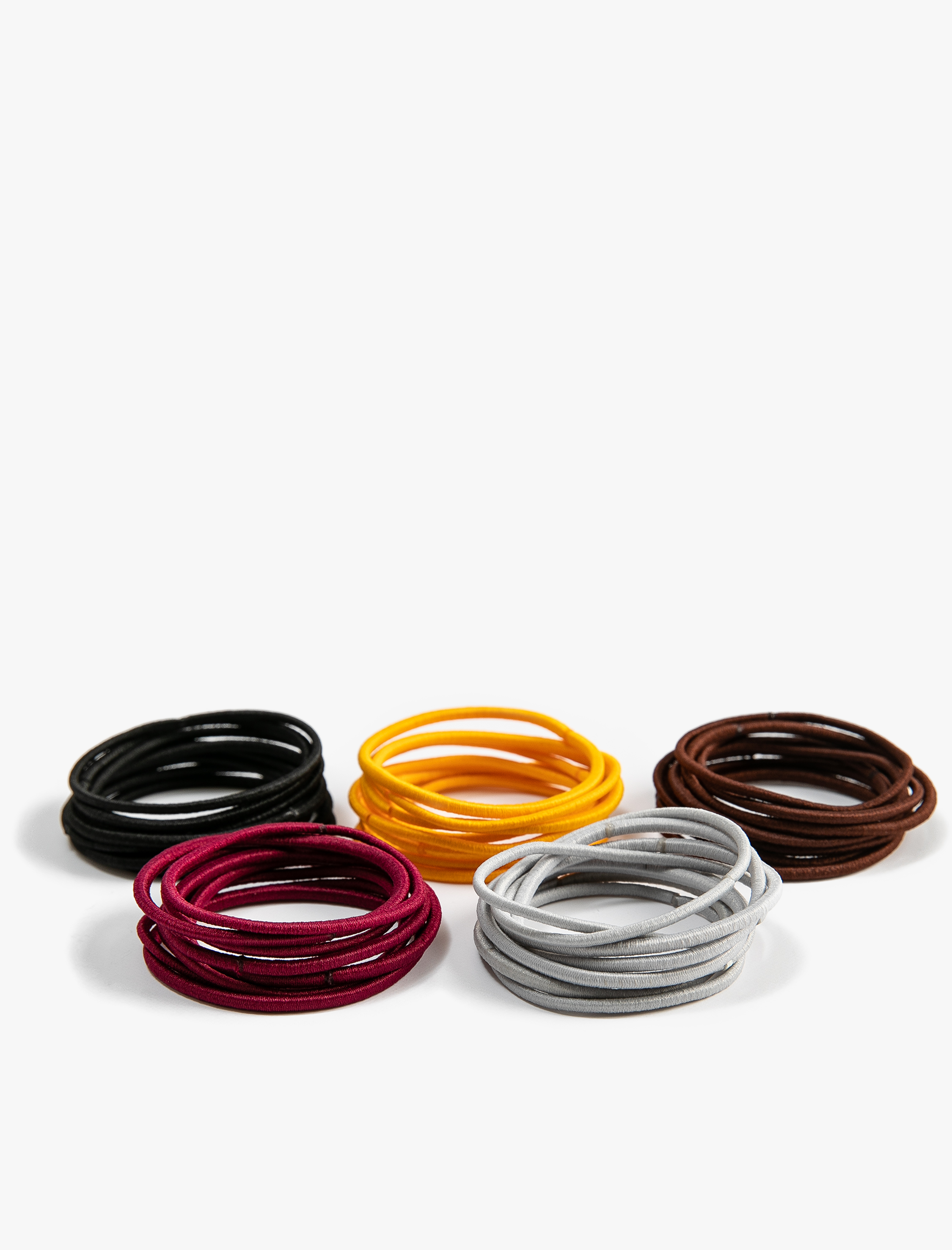  Kadın Lastikli Saç Tokası Çok Renkli 6'lı