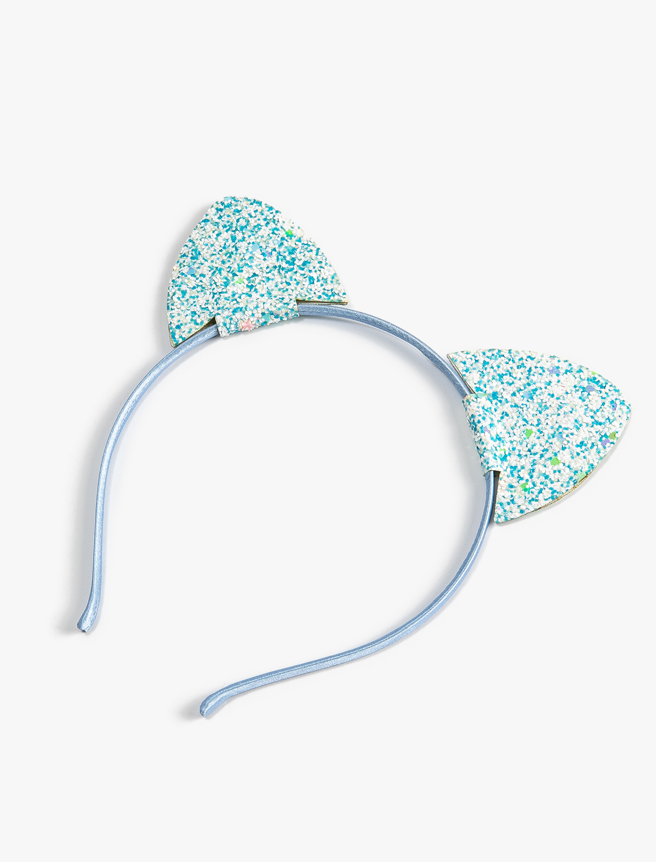  Kız Çocuk Taç Kedi Kulak Aplike Detaylı Parıltılı