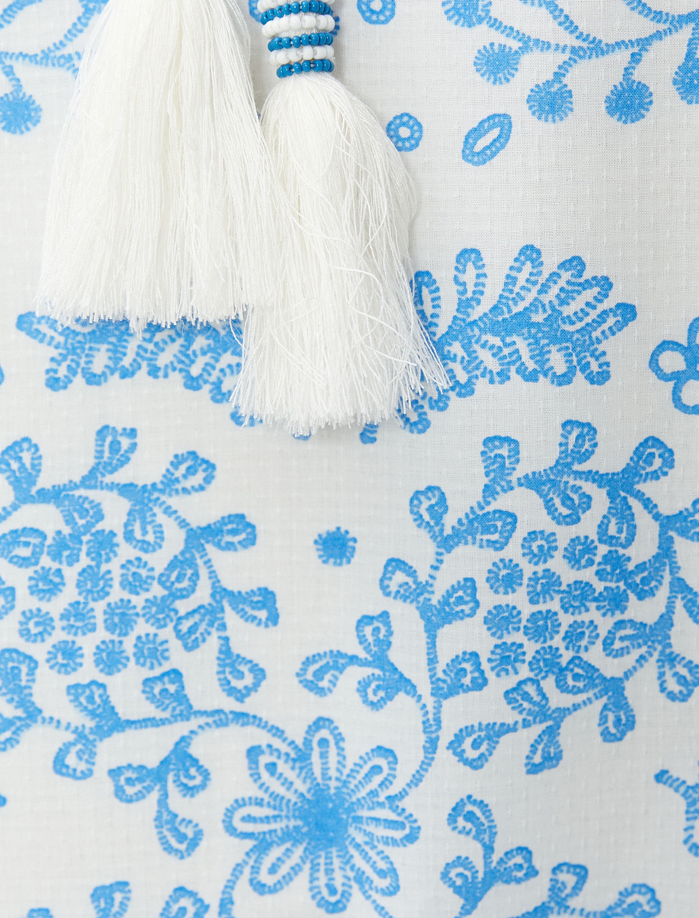   Mini Çiçekli Elbise Katlı Balon Kollu