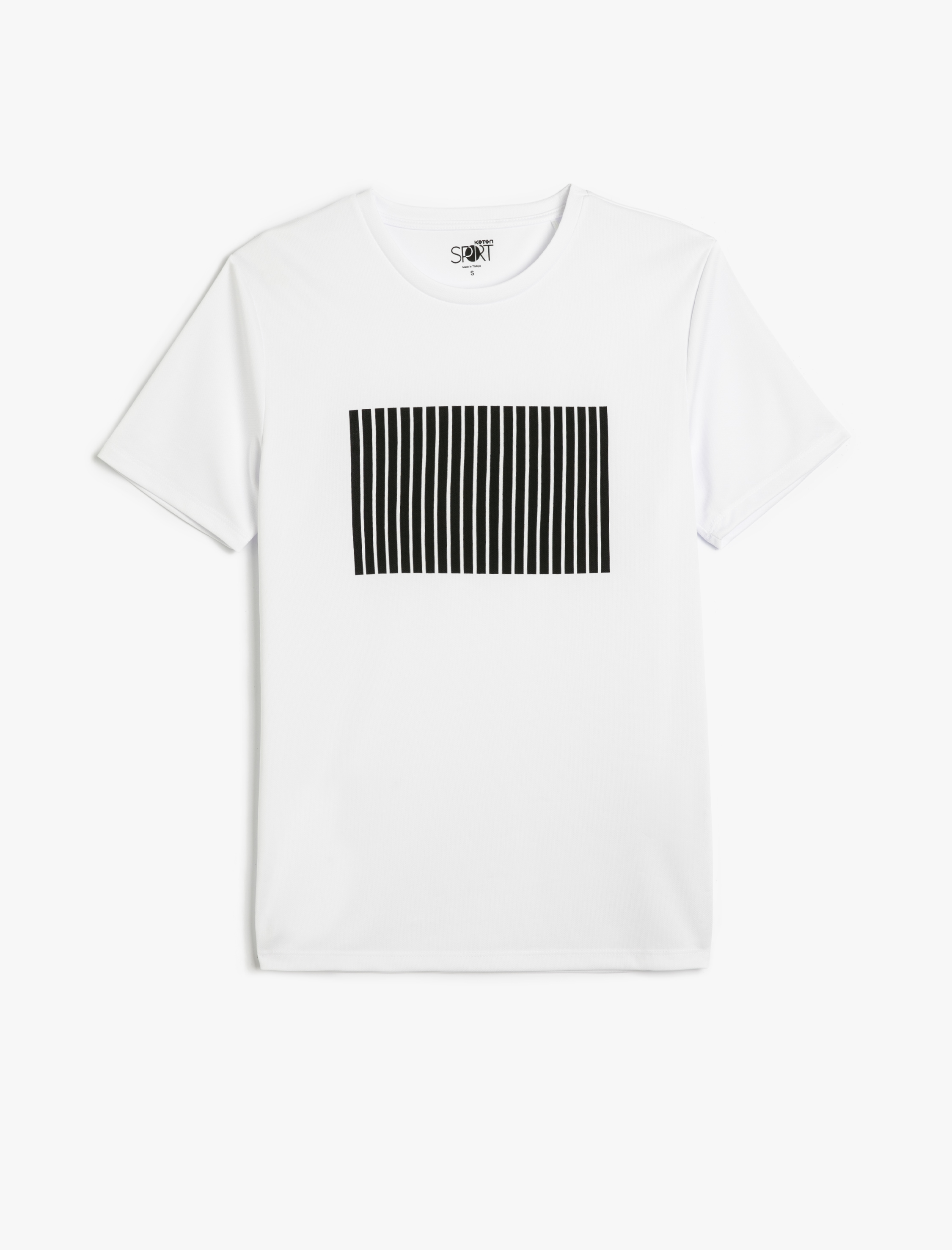   Spor Tişört Baskılı Bisiklet Yaka Kısa Kollu