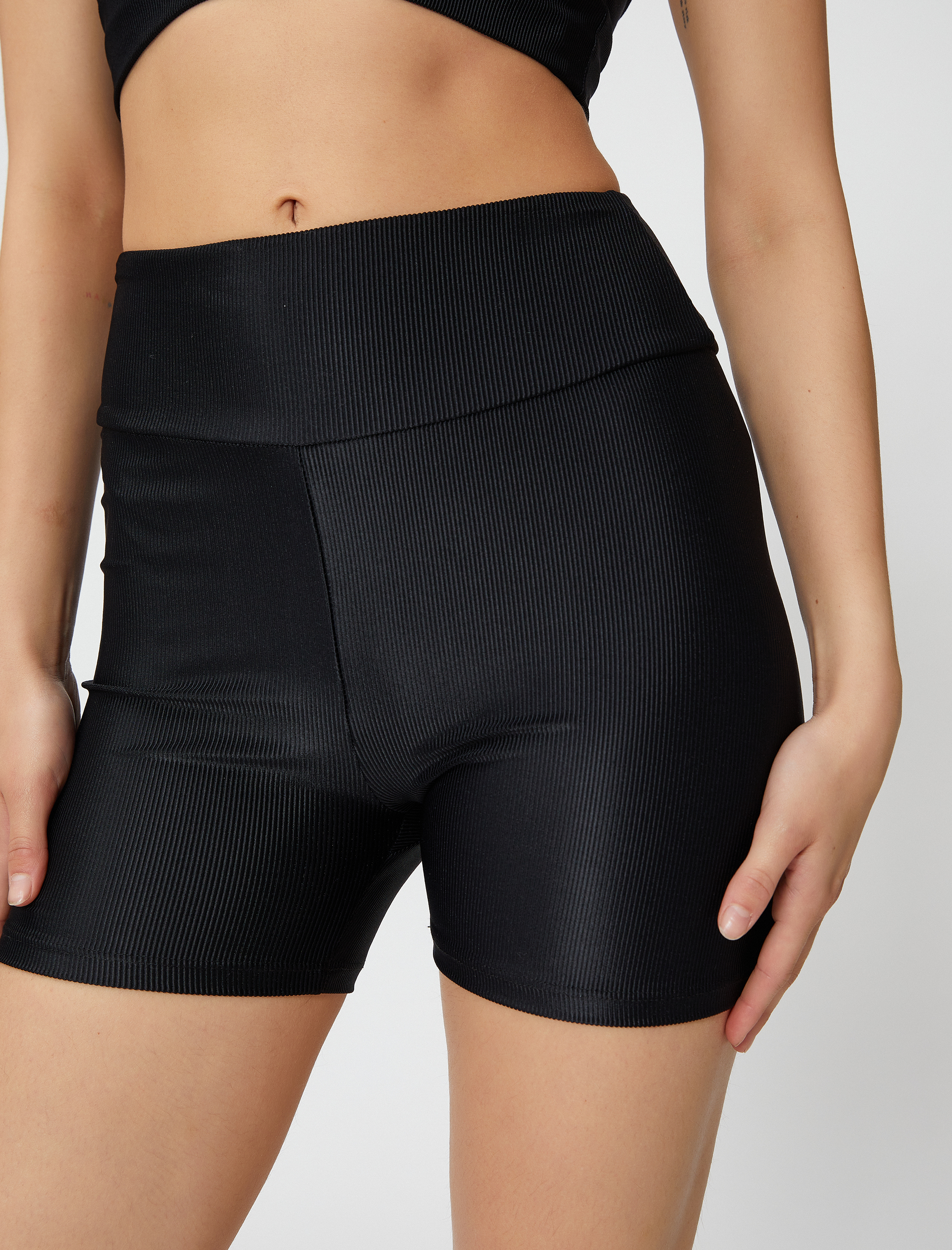   Biker Fitilli Tayt Normal Bel