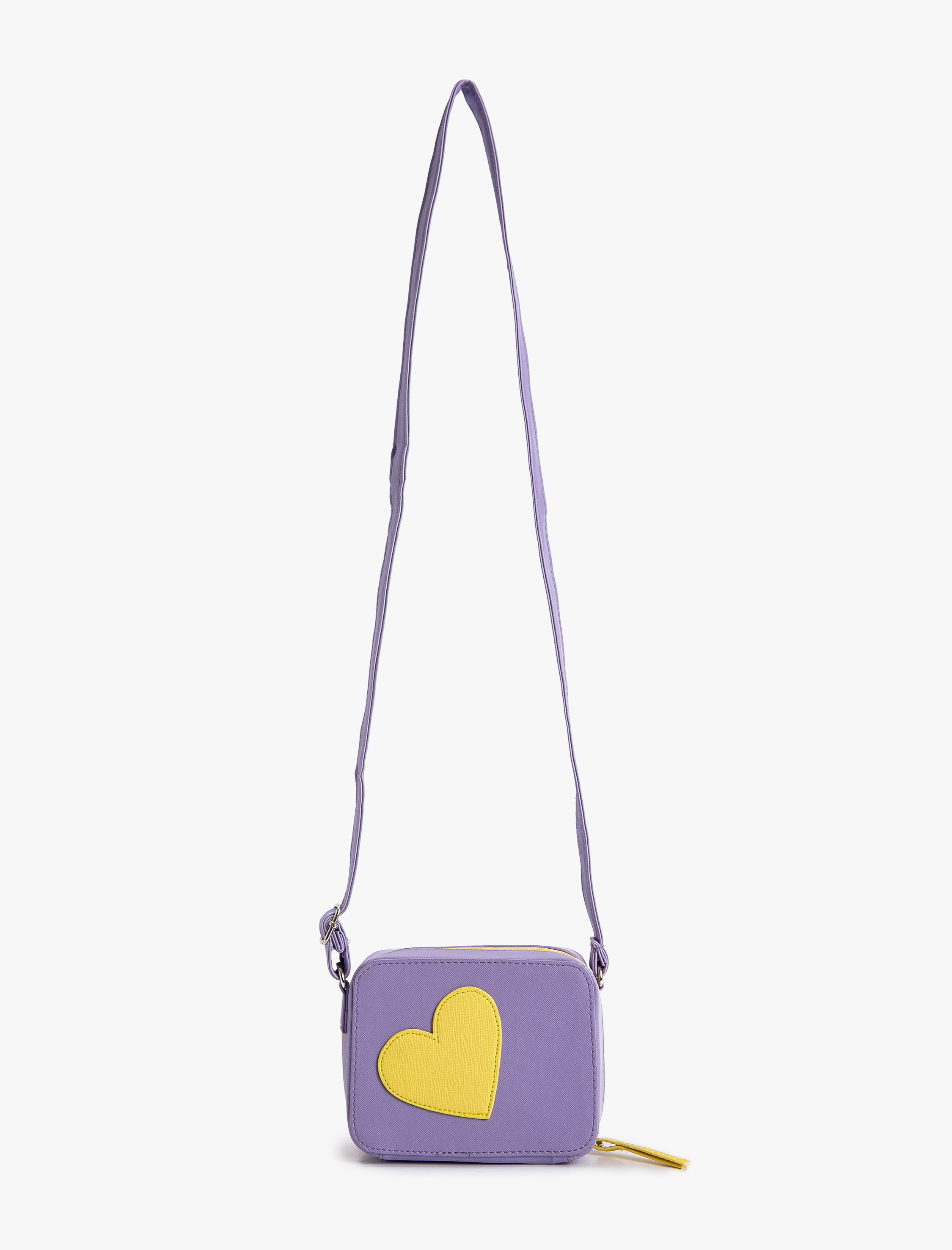  Kız Çocuk Çanta Çapraz Askılı Kalp Aplike Detaylı