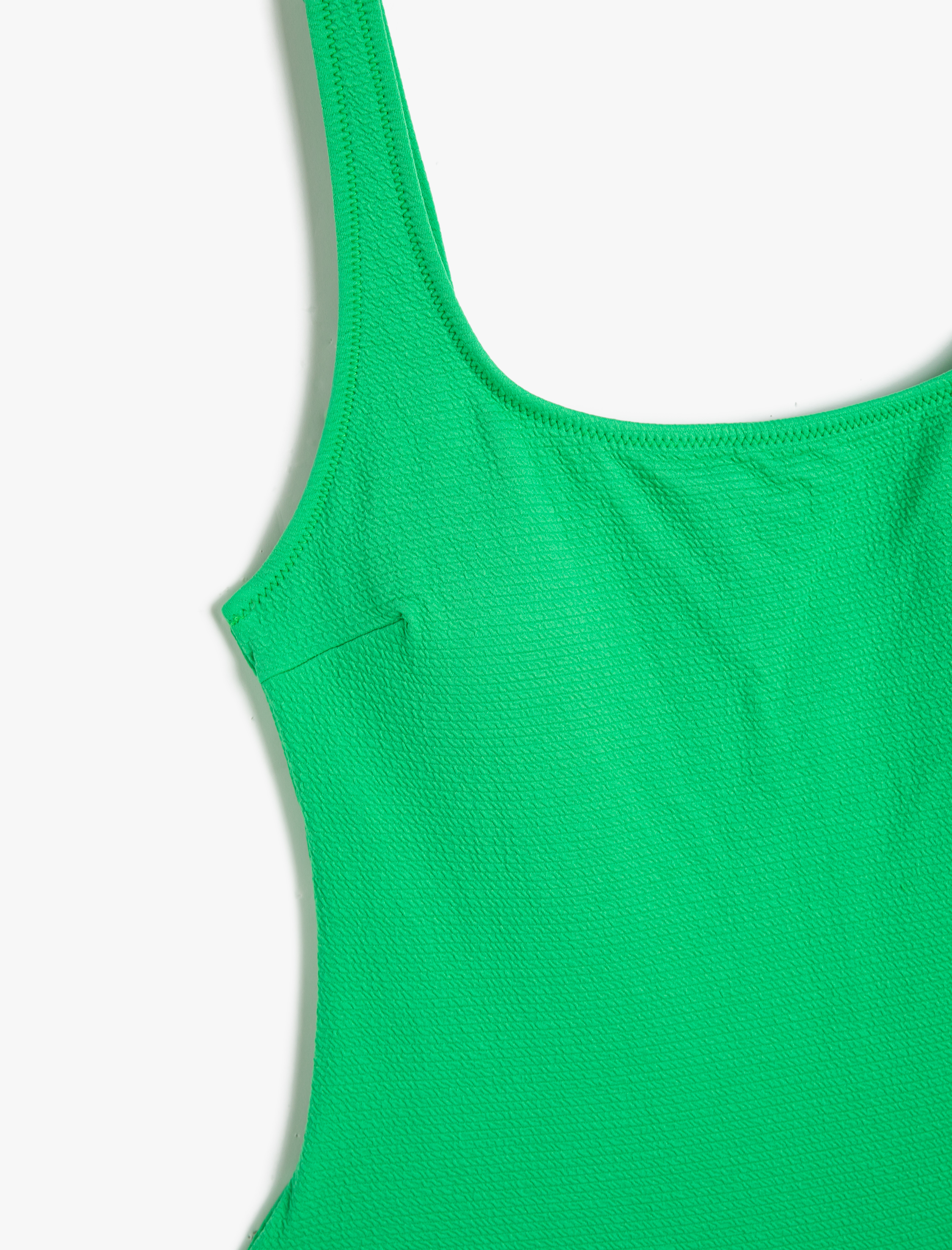   Basic Mayo U Yaka Askılı Dokulu Kaplı