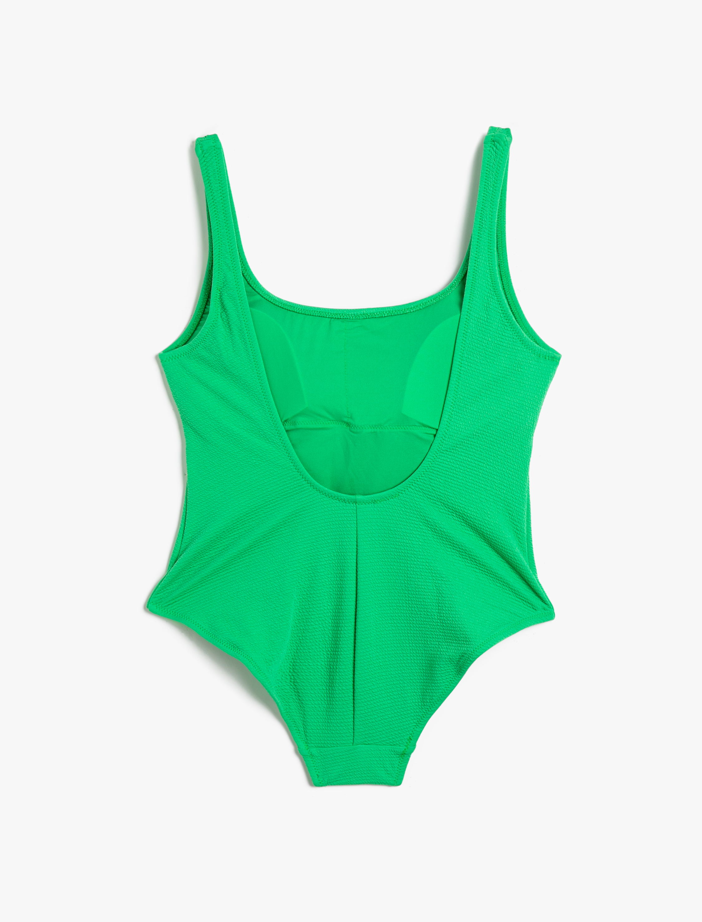   Basic Mayo U Yaka Askılı Dokulu Kaplı