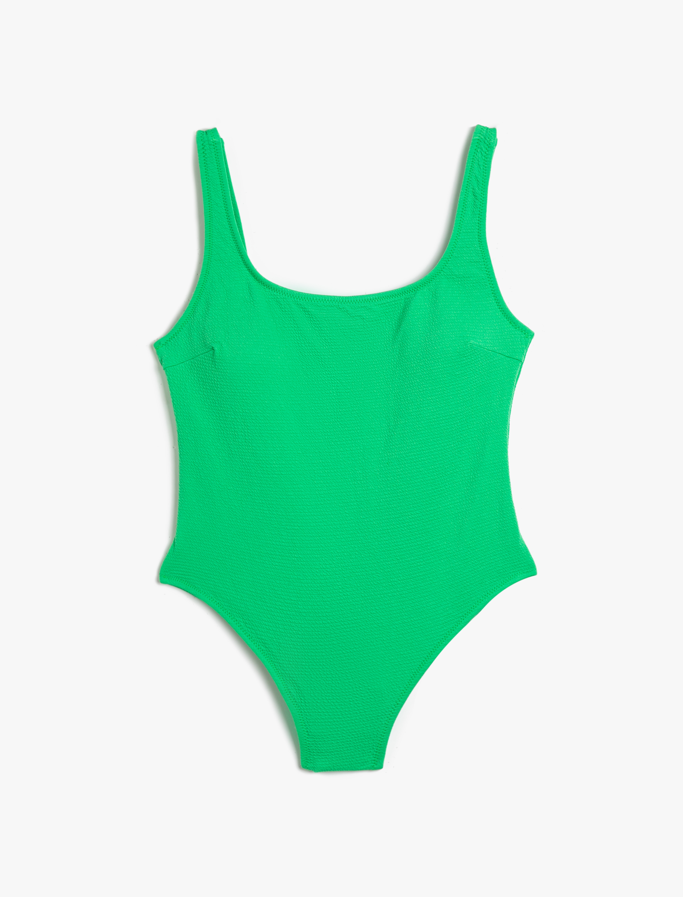   Basic Mayo U Yaka Askılı Dokulu Kaplı