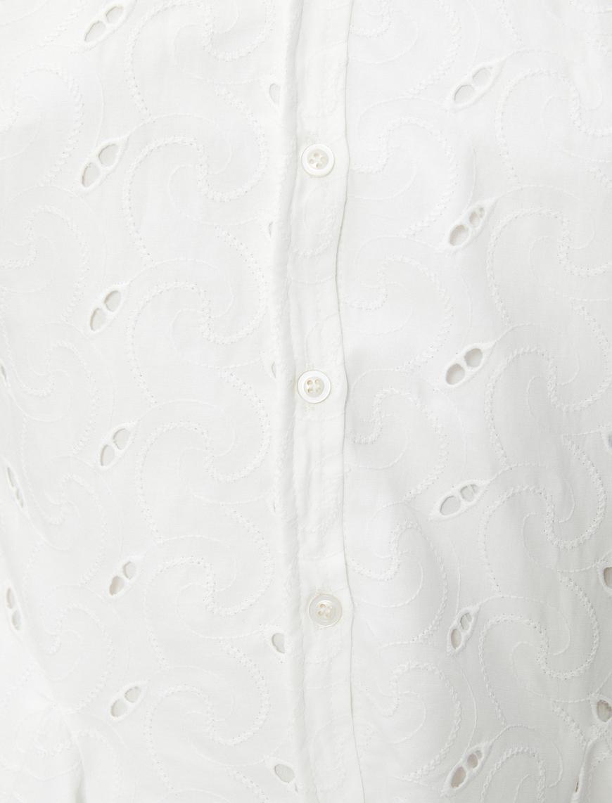   Ayşegül Afacan X Koton - Kolsuz Mini Gömlek Elbise