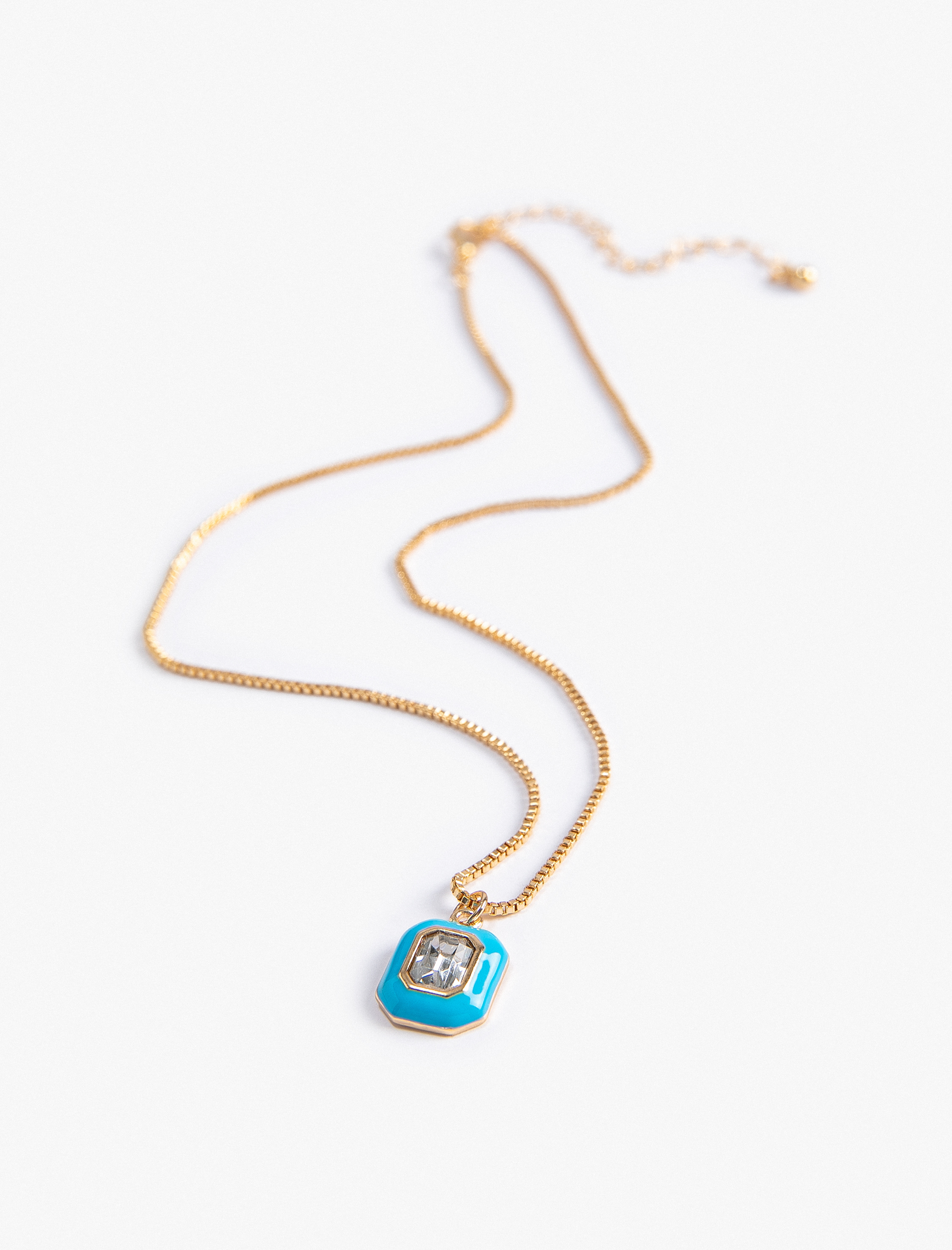  Kadın Kolye Taşlı Renkli