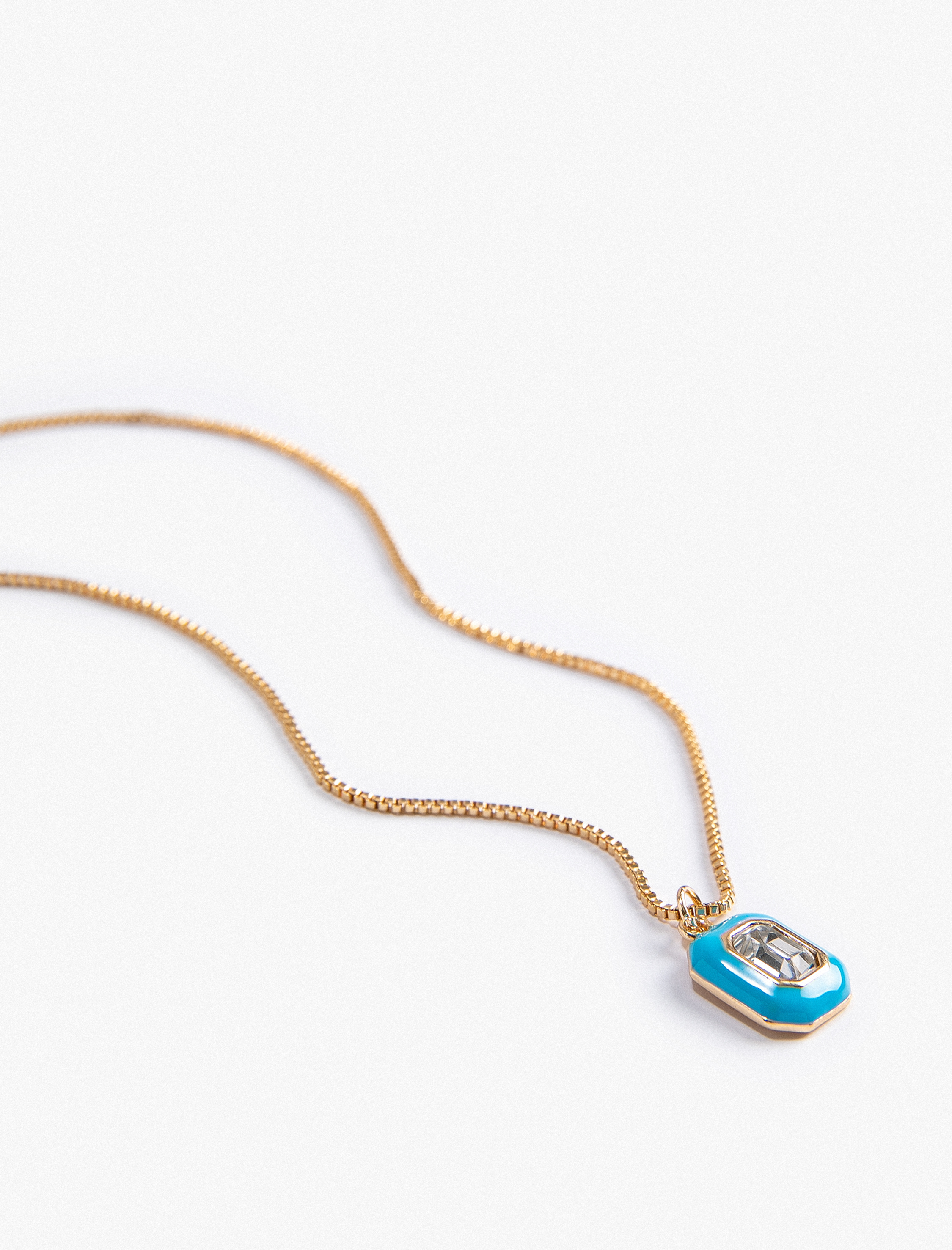  Kadın Kolye Taşlı Renkli