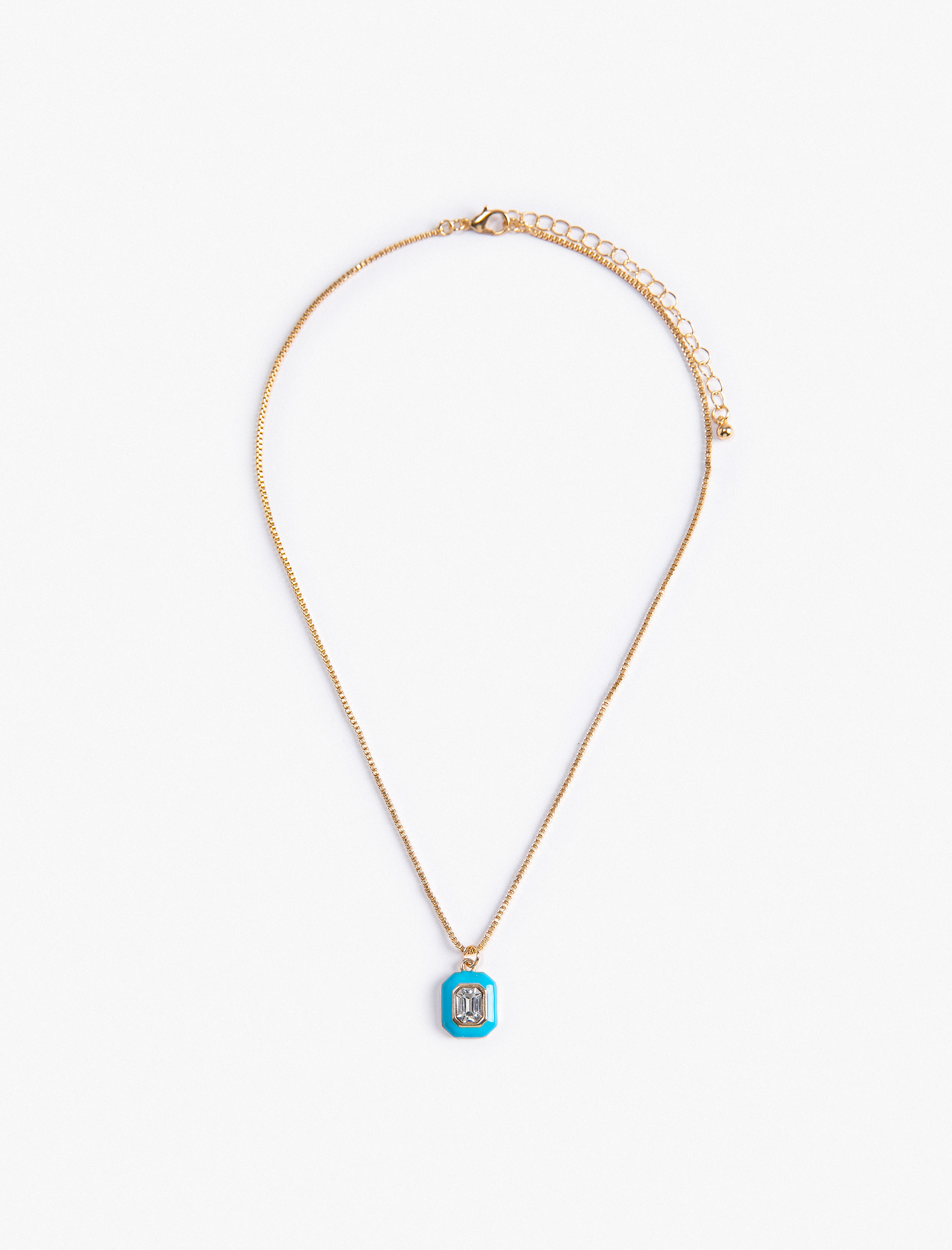  Kadın Kolye Taşlı Renkli