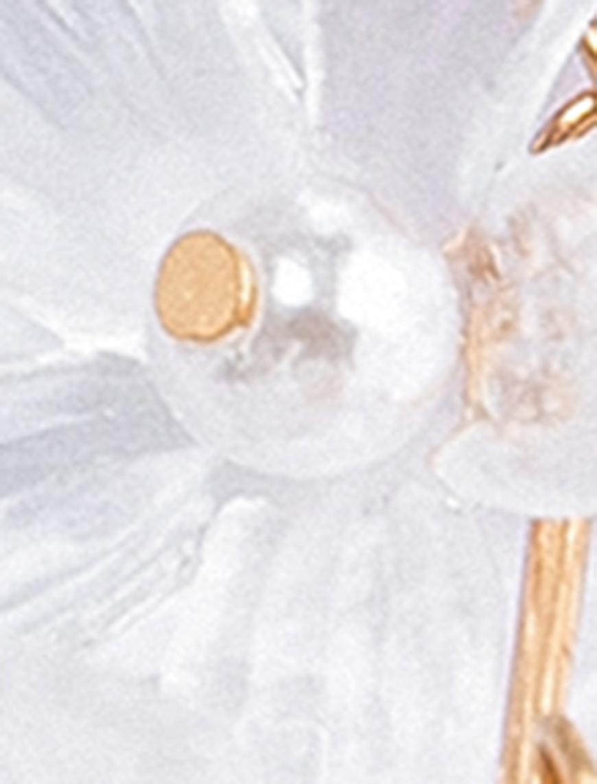  Kadın Küpe Çiçekli Sallantılı İnci Detaylı - Tuba Ünsal X Koton