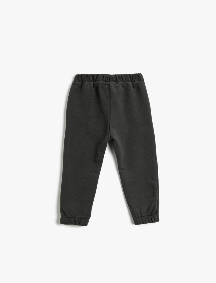 Erkek Bebek Jogger Eşofman Altı Cepli Beli Bağlamalı Pamuklu