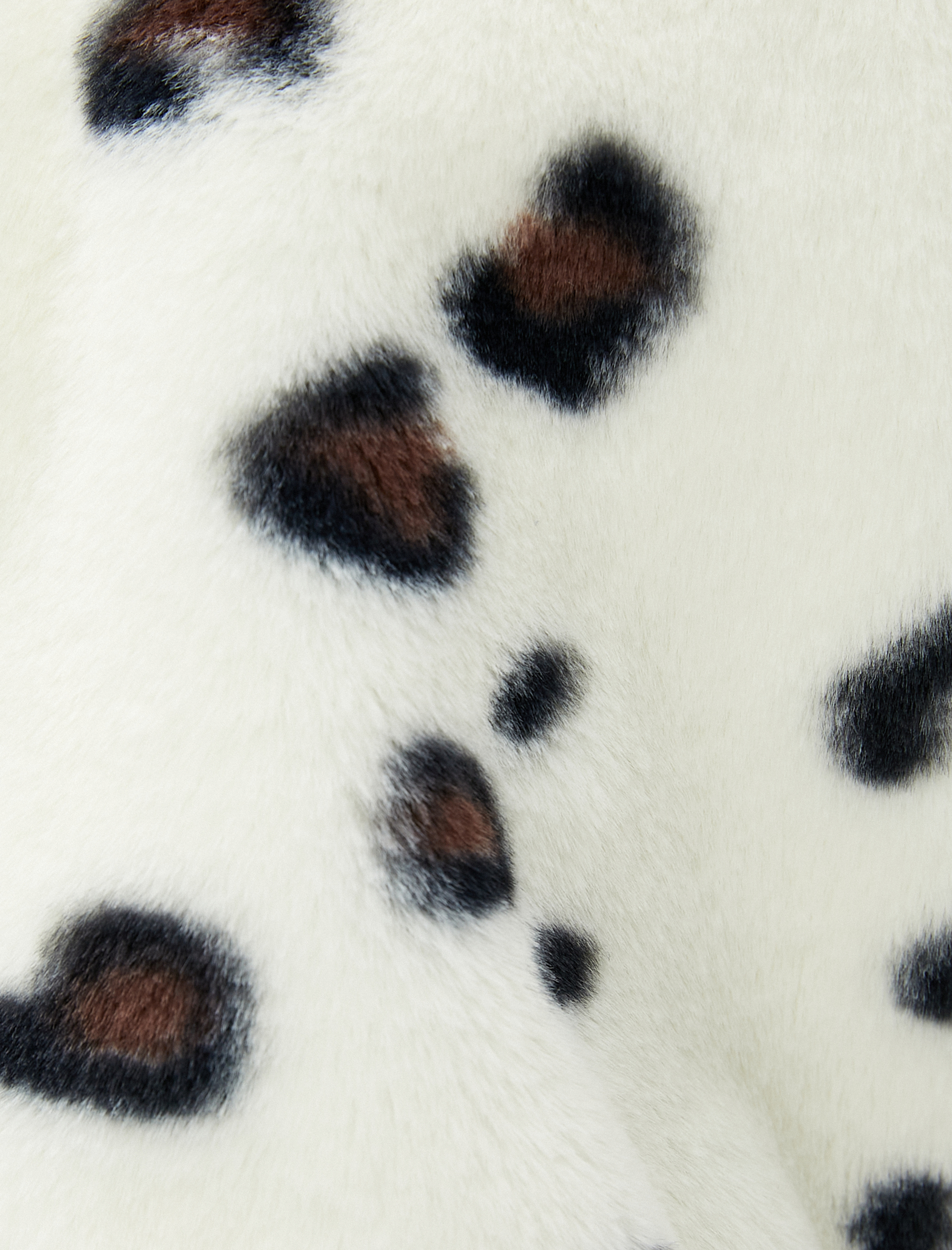   Peluş Mont Kapüşonlu Dik Yaka Cep Detaylı Fermuarlı