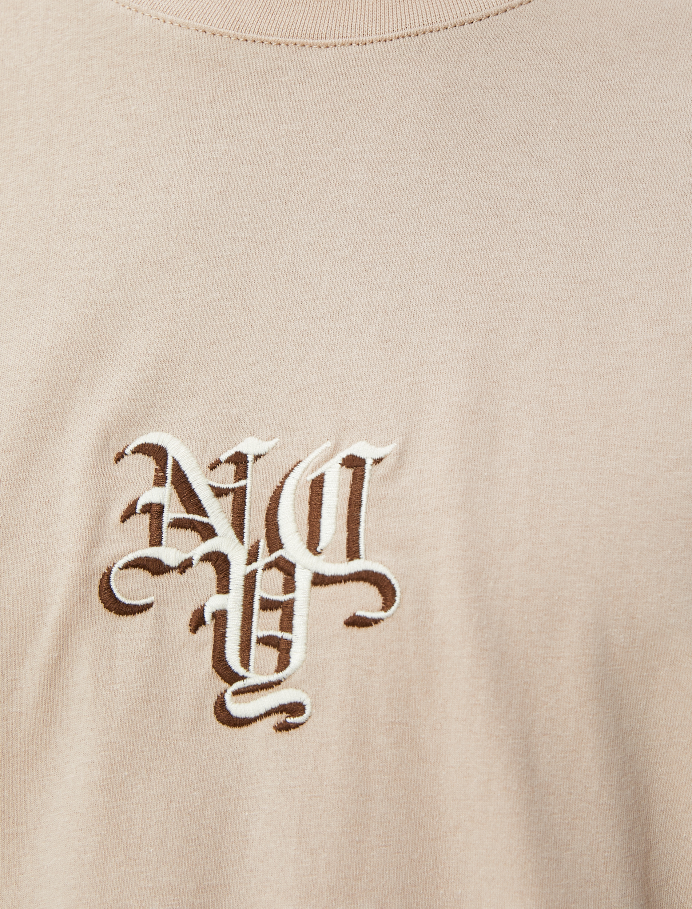   Oversize Tişört Grafiti Baskılı Bisiklet Yaka Pamuklu