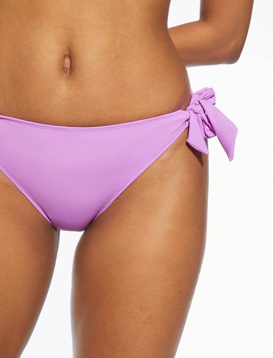   Basic Bikini Altı Yandan Bağlama Detaylı Normal Bel