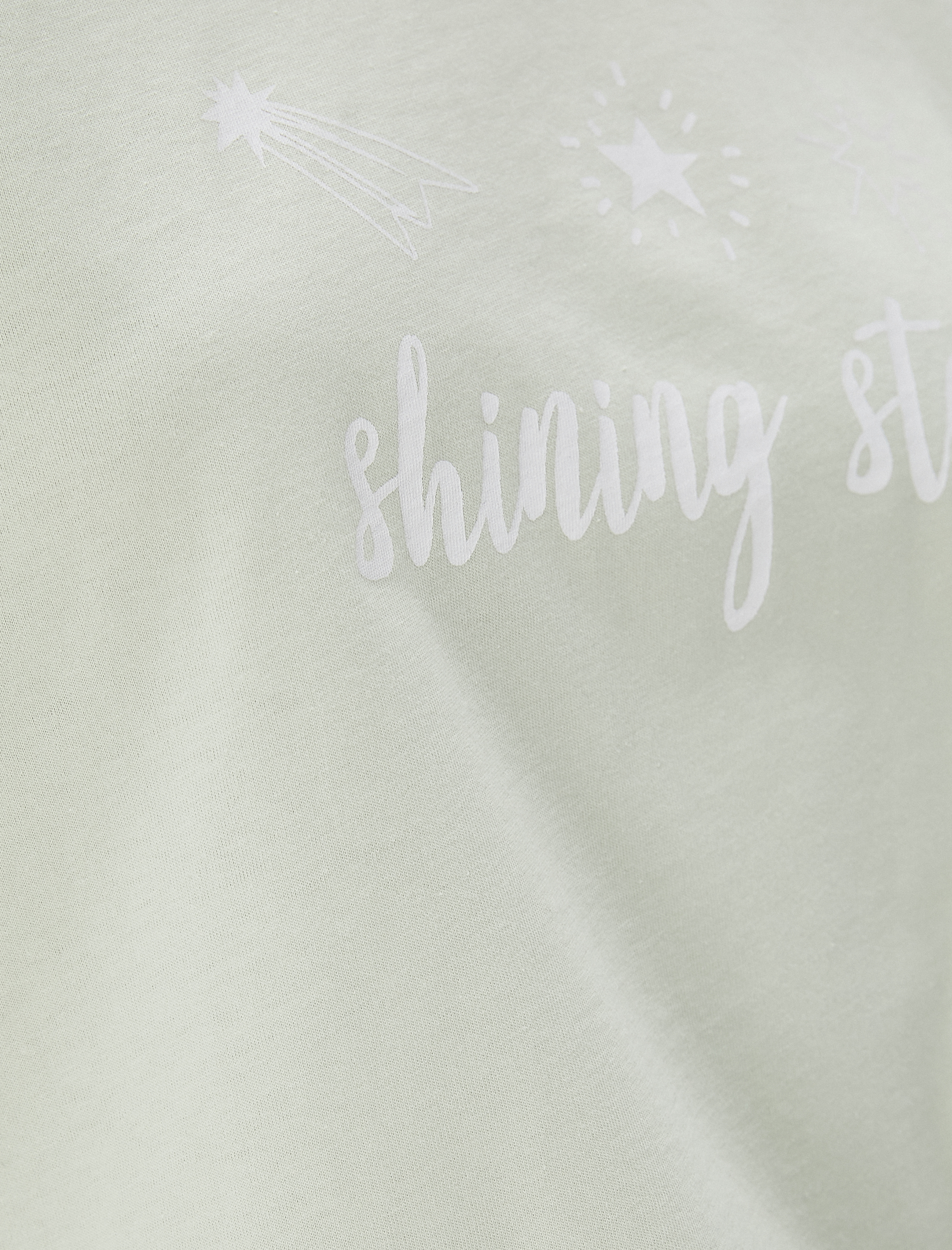   Pijama Takımı Kısa Kollu Baskılı Rahat Kesim