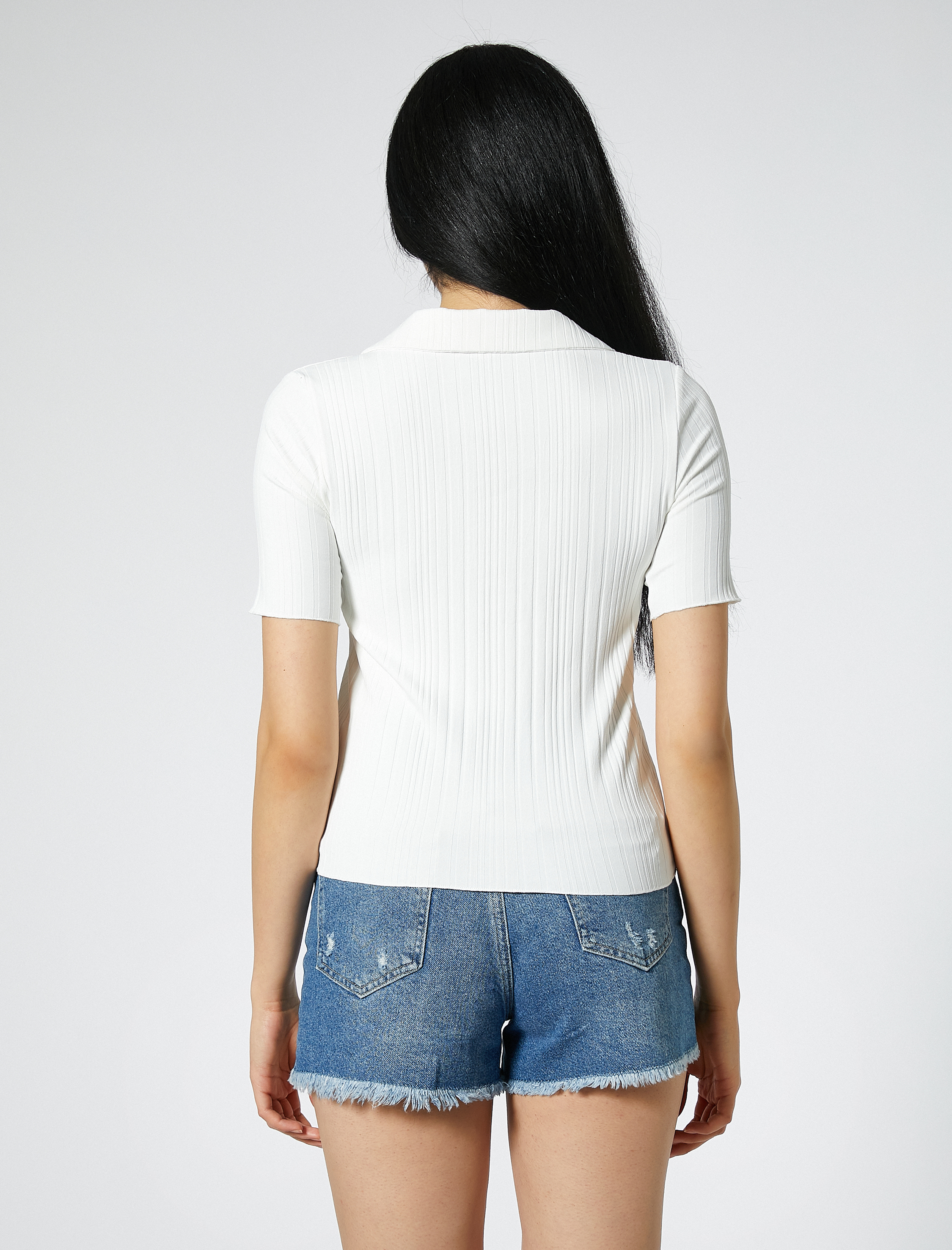   Kısa Kollu Gömlek Dar Kesim