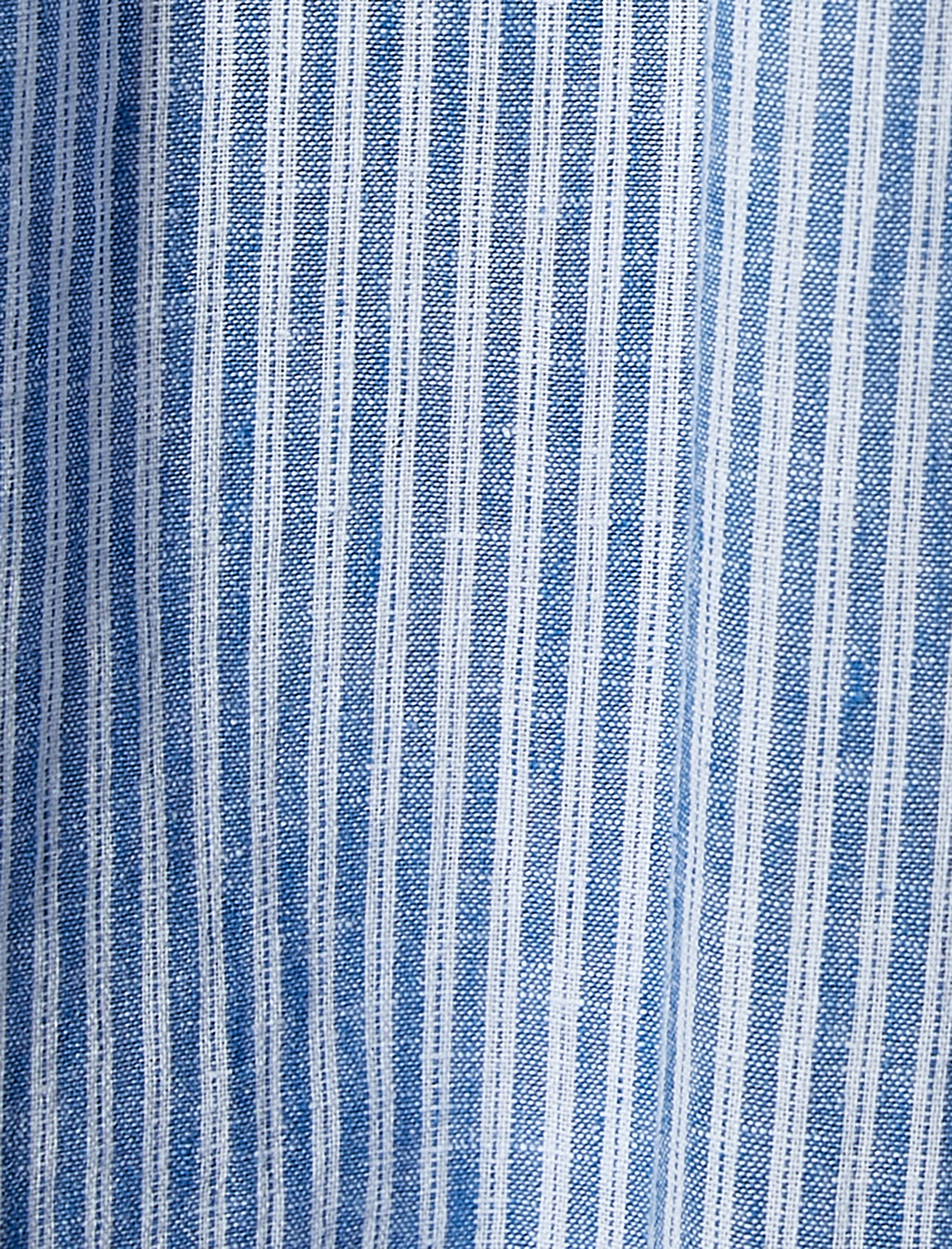   Midi Gömlek Elbise Keten Karışımlı Kemerli