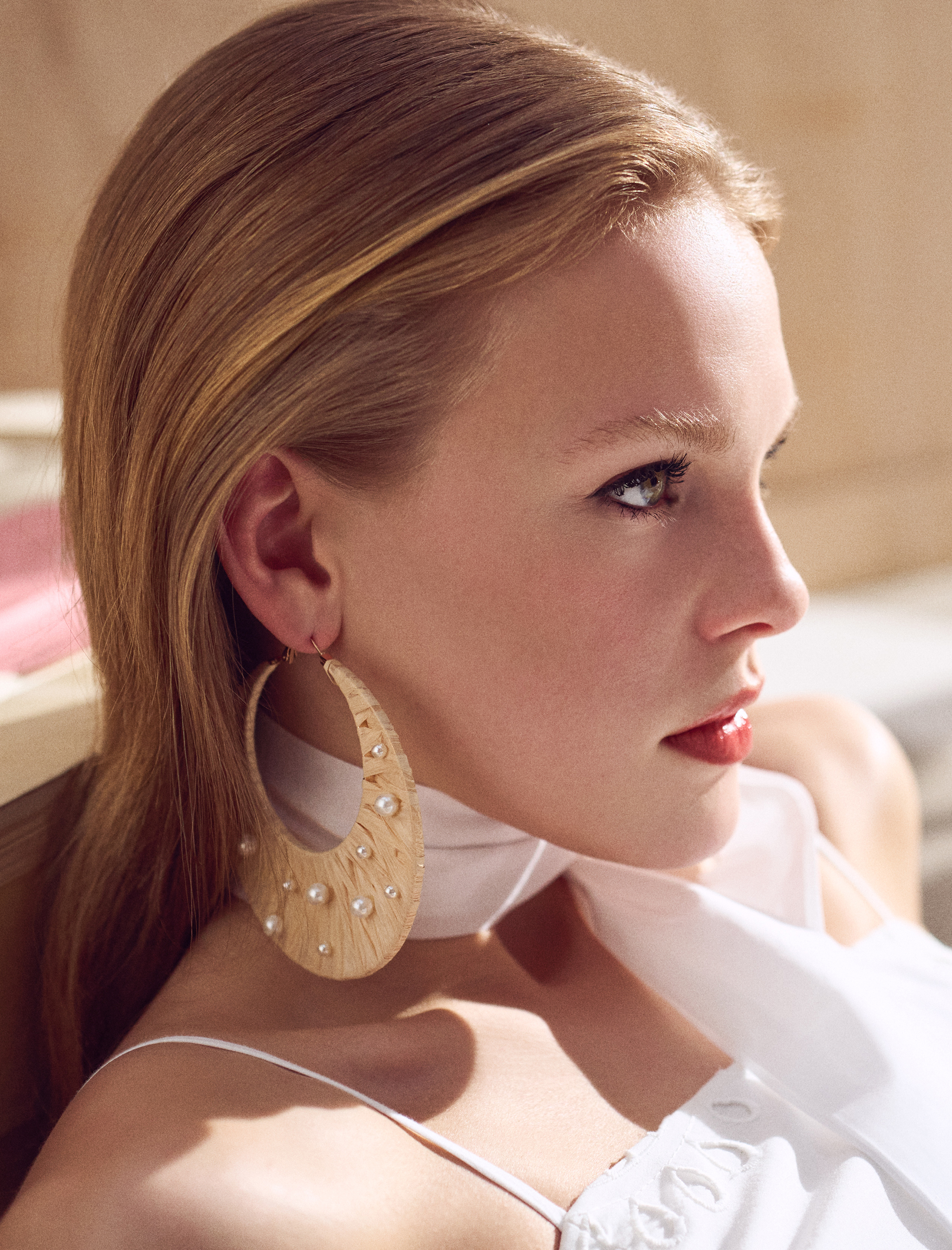  Kadın Küpe Halka Doğal Dokulu