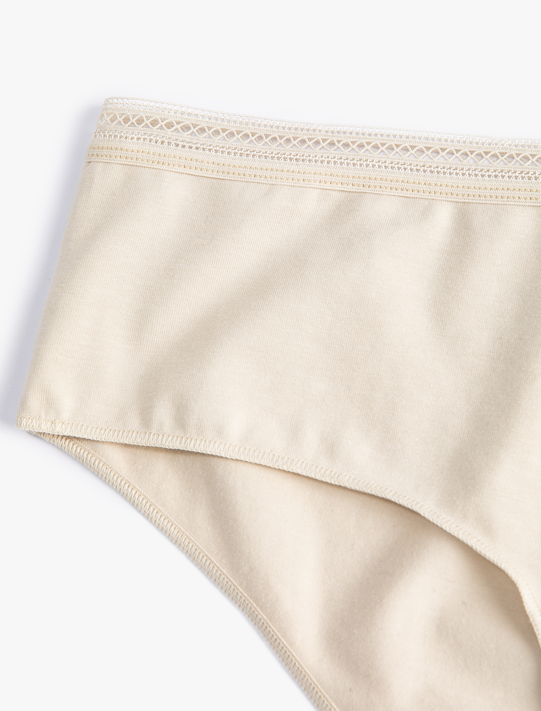   Hipster Külot Basic Pamuklu Beli Dantelli
