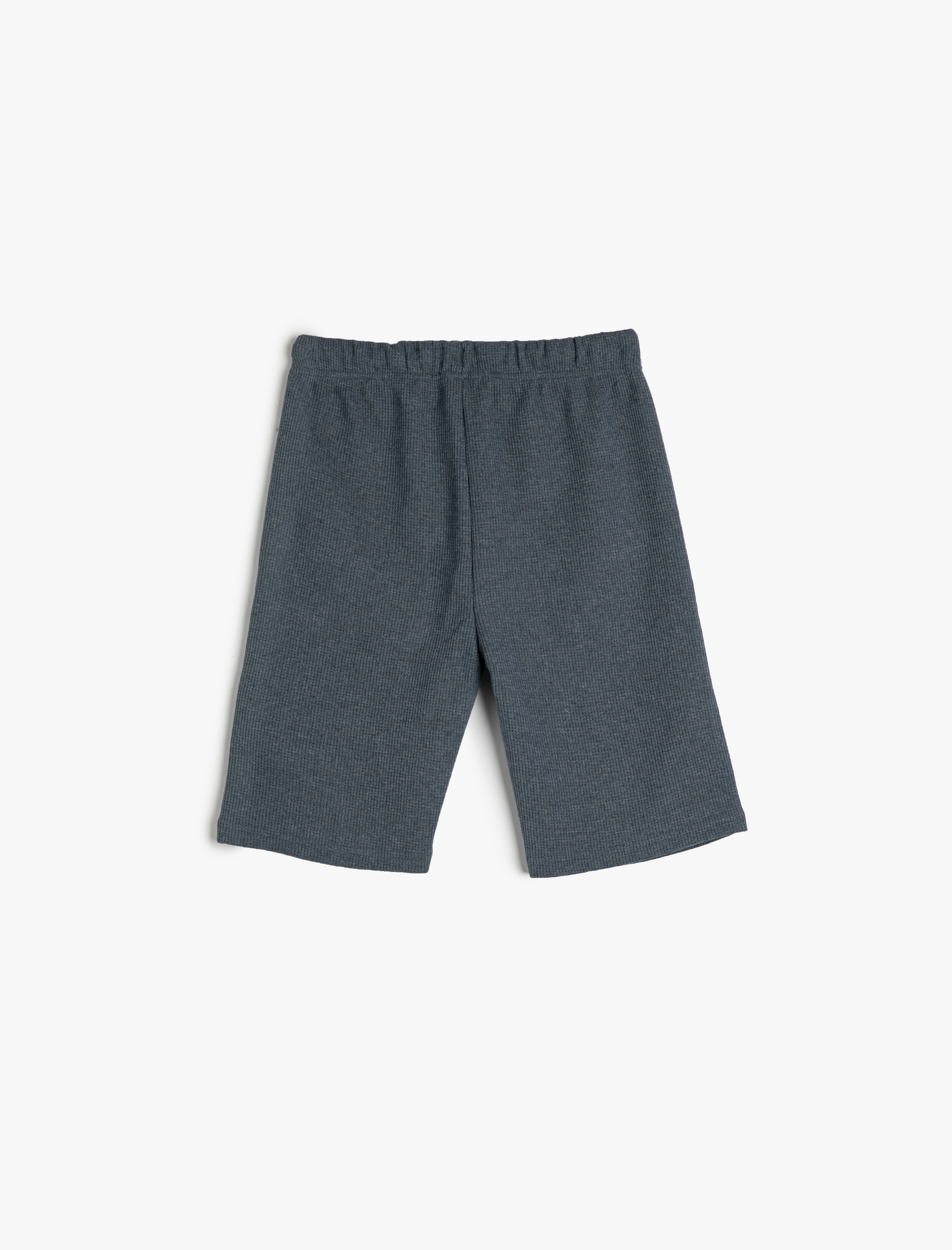  Erkek Çocuk Beli Bağcıklı Şort Dokulu