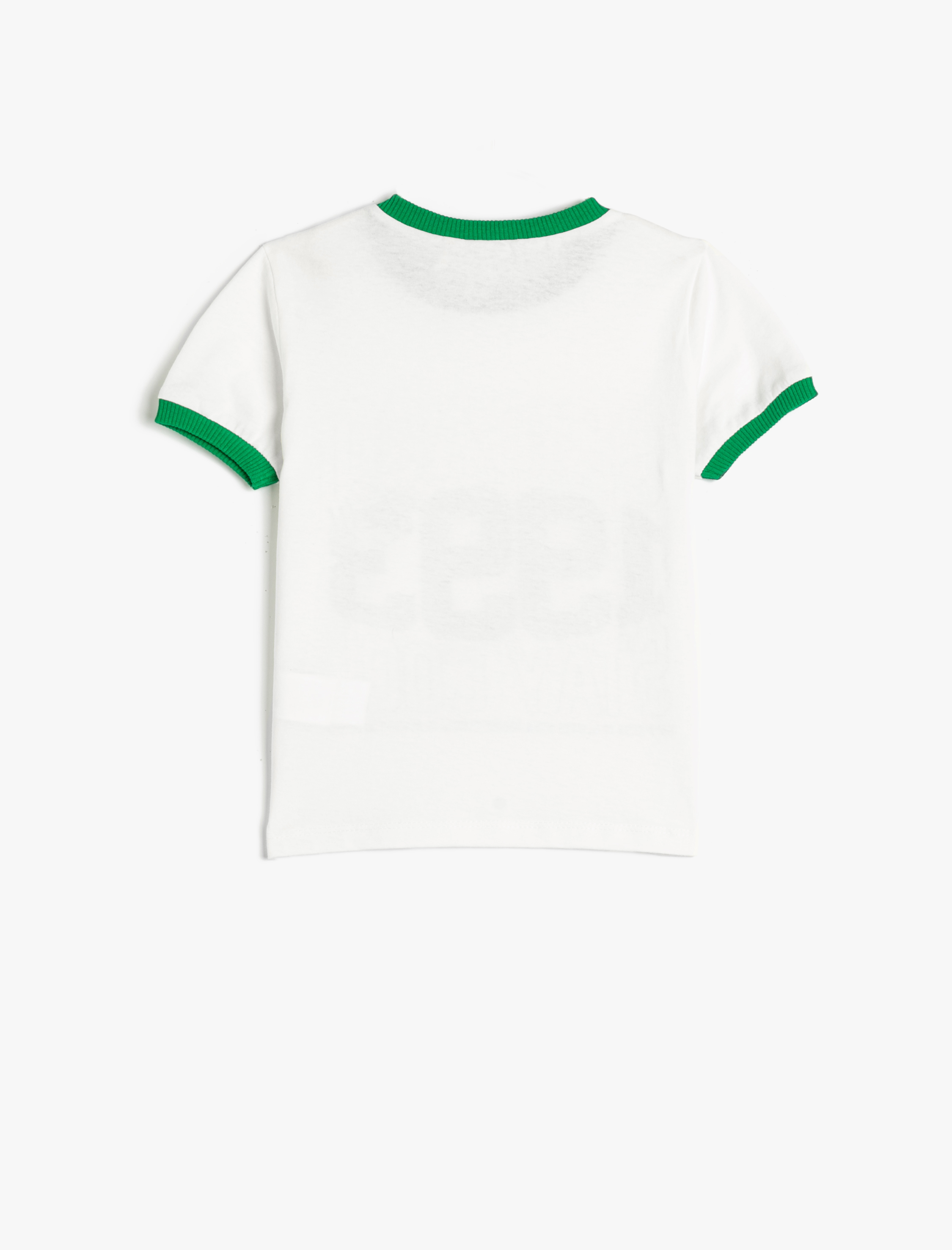  Kız Çocuk Tişört Kolej Temalı Baskılı Kısa Kollu Bisiklet Yaka Pamuklu