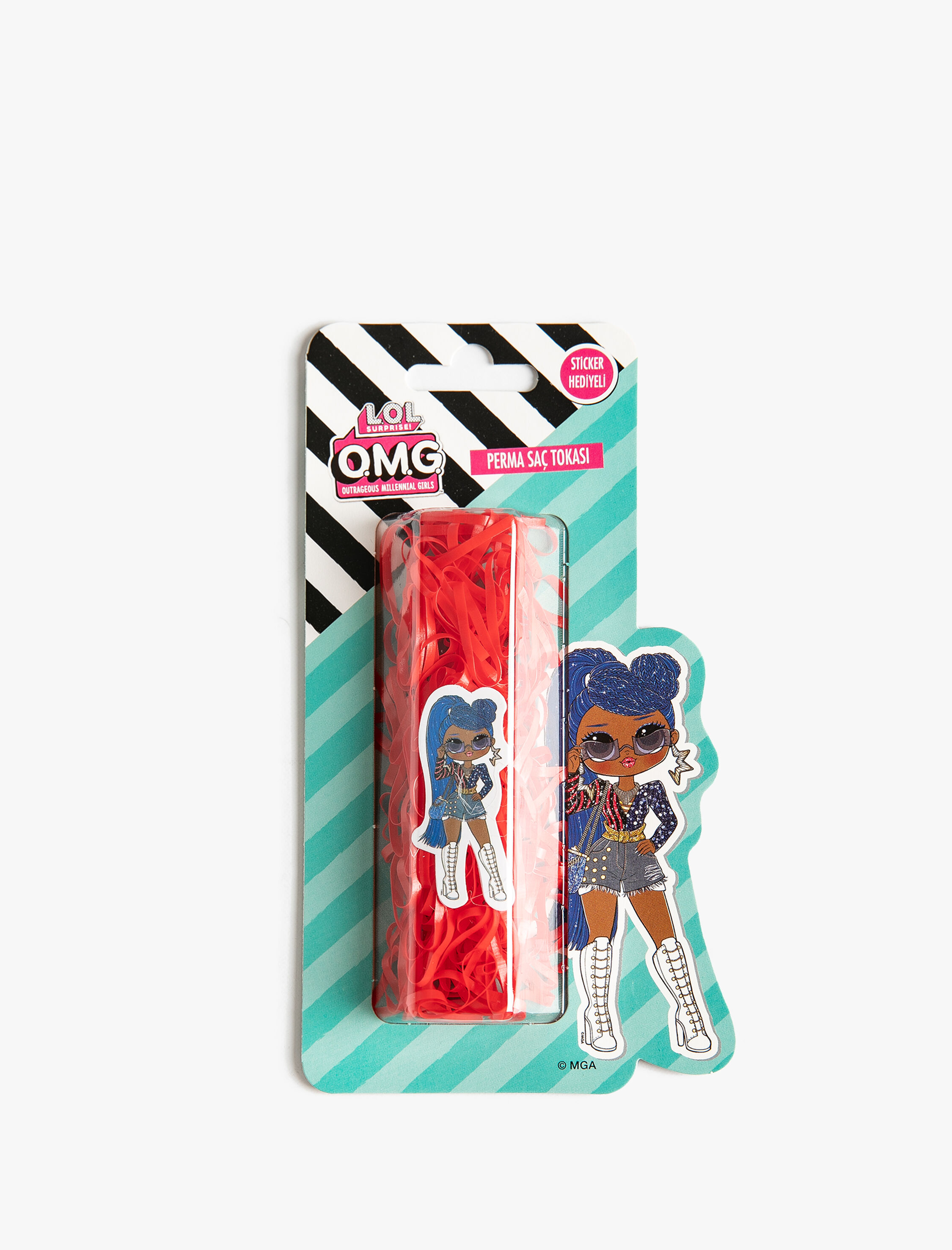  Kız Çocuk LOL Saç Toka Paketi Sticker Hediyeli