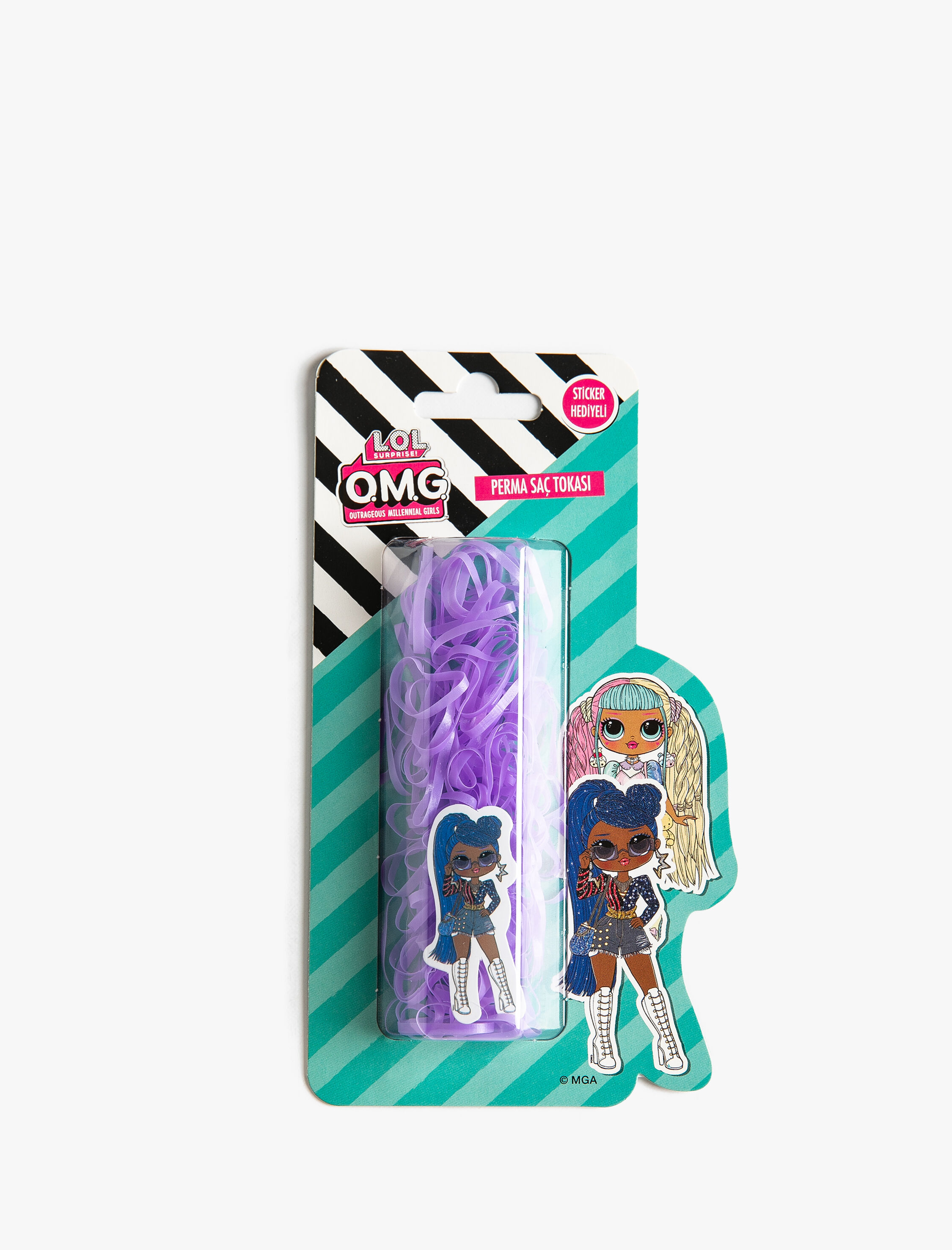  Kız Çocuk LOL Saç Toka Paketi Sticker Hediyeli