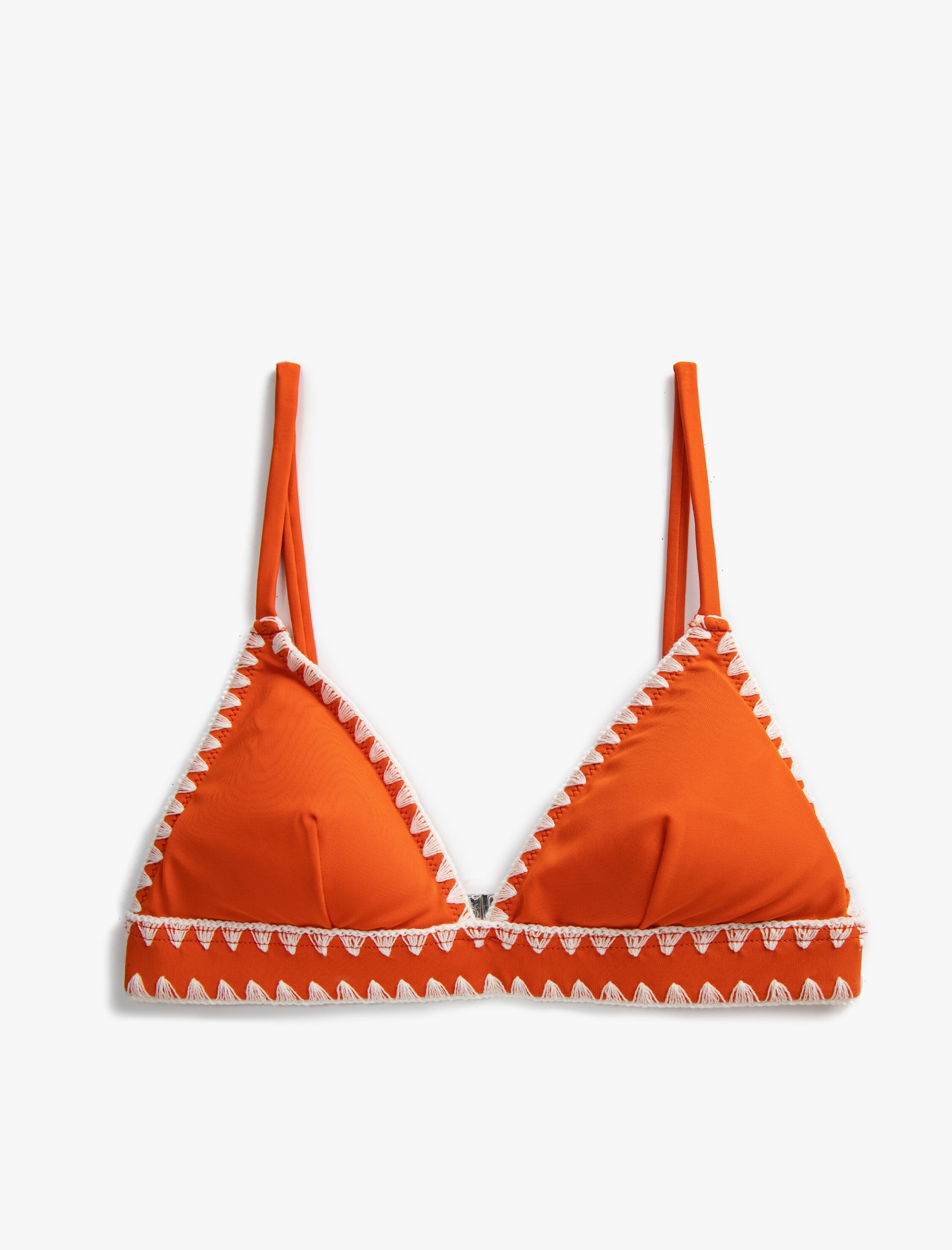   Üçgen Bikini Üstü Nakışlı