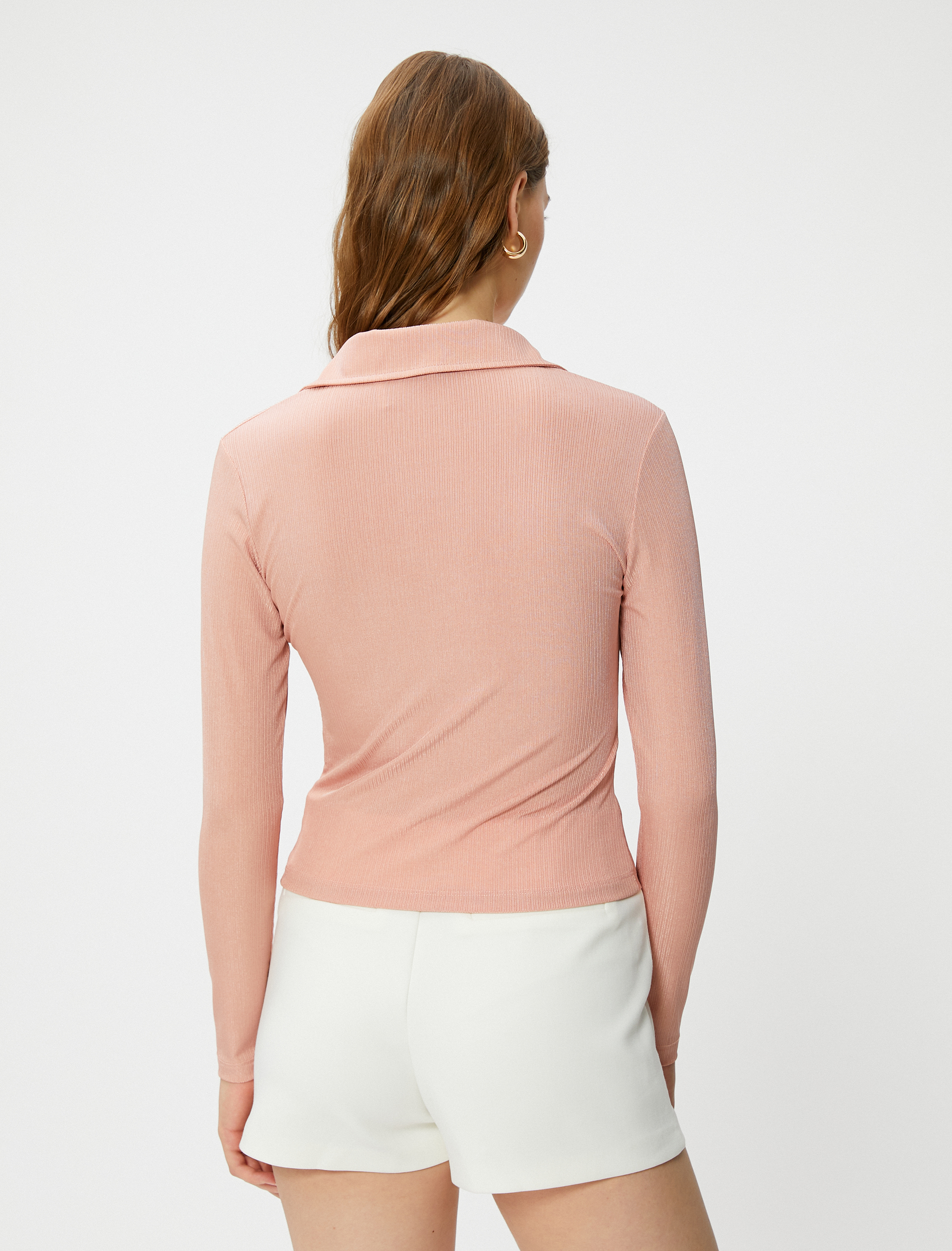   Drapeli Gömlek Uzun Kollu Slim Fit