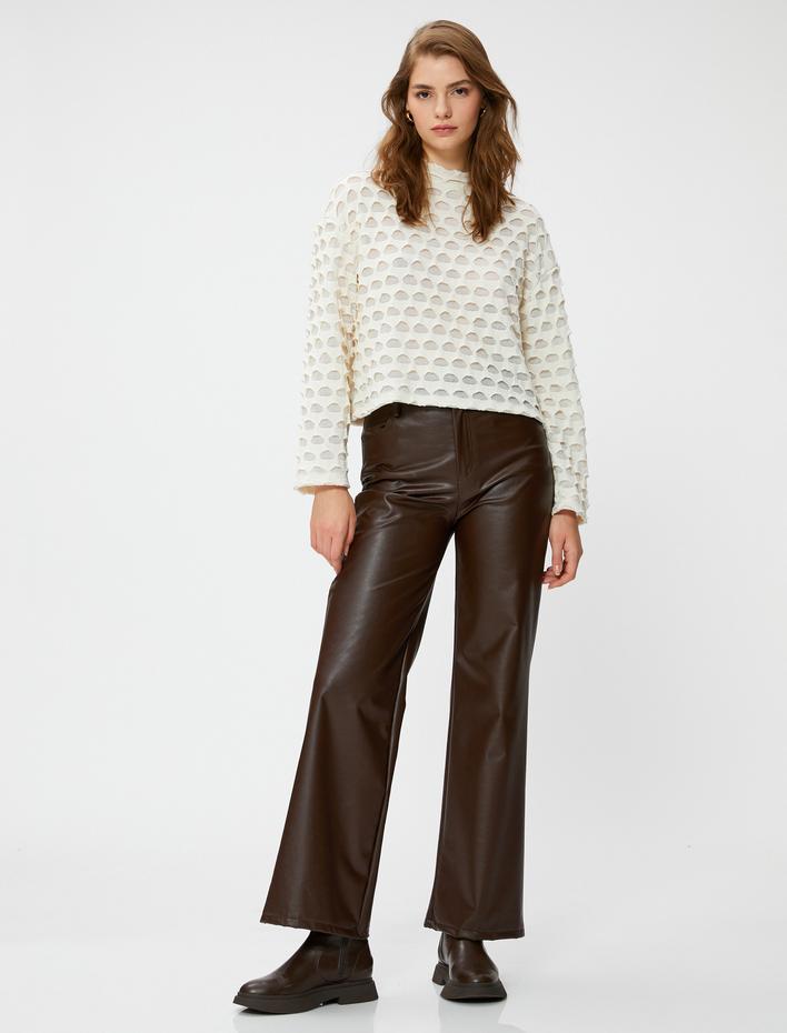  Ajurlu Kazak Dik Yaka Relax Fit