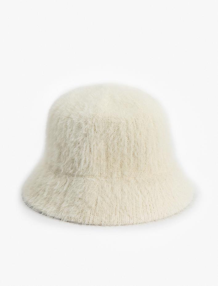 Kadın Peluş Bucket Şapka